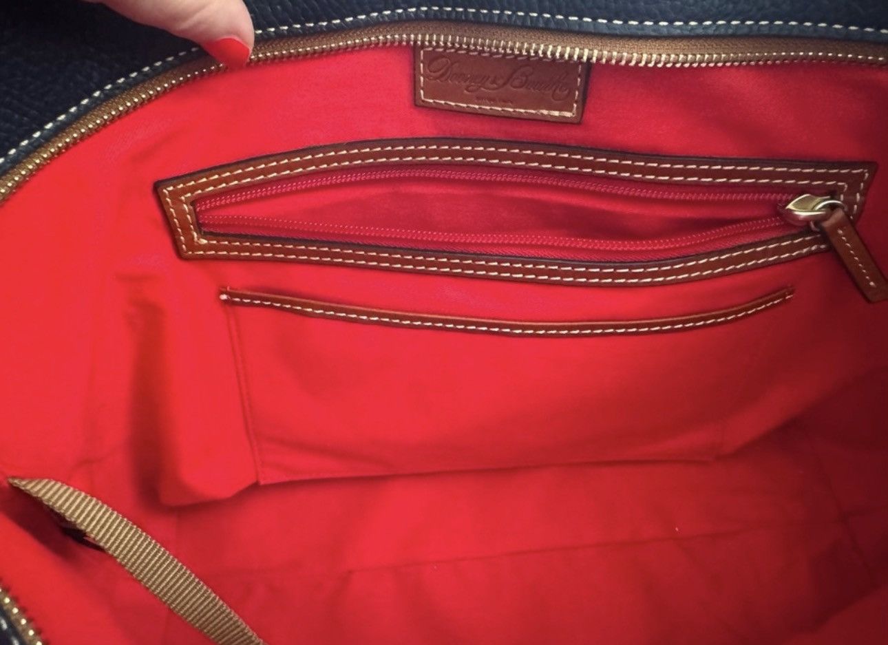 Dooney & Bourke Dooney & Bourke slate blue Janie Leather Tote Bag Size ONE SIZE - 12 Thumbnail