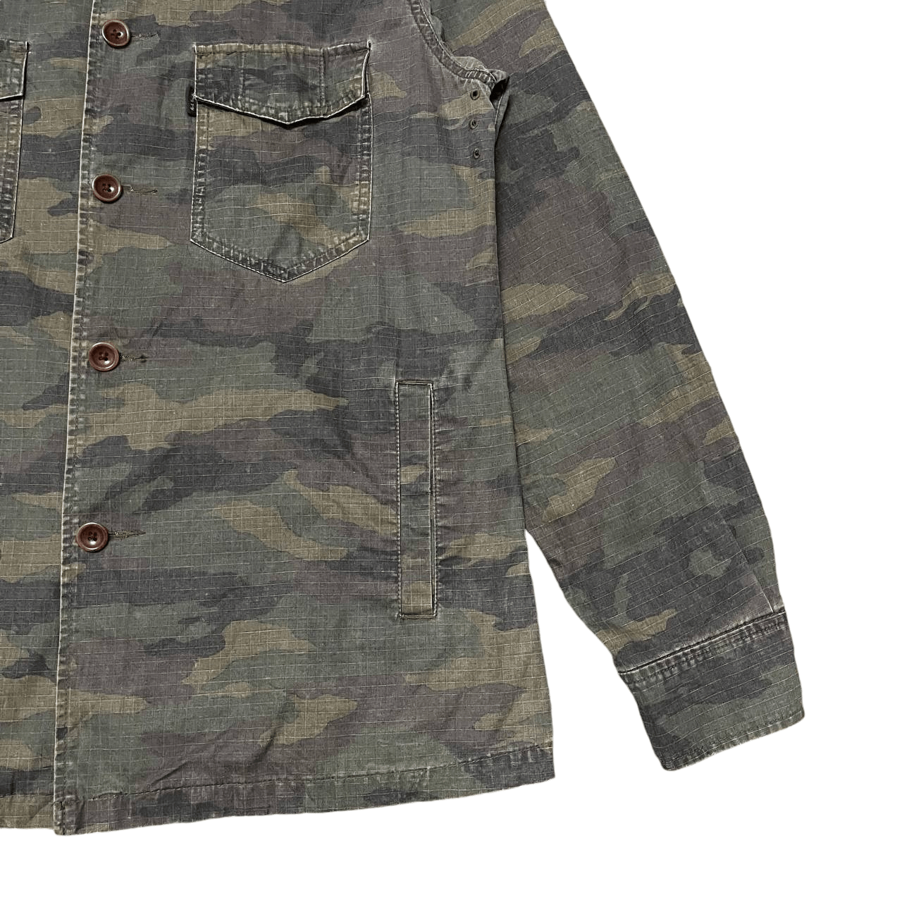 Paul Smith Vintage Paul Smith Jeans Army Camouflage Jacket Size US XL / EU 56 / 4 - 4 Thumbnail