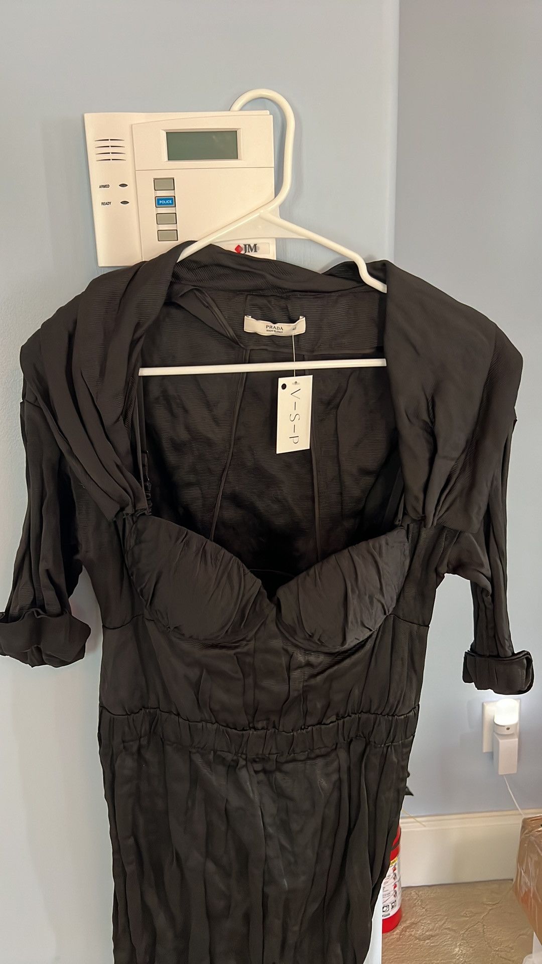 Prada SCHITT'S CREEK Prada SS09 Italian 42 Black Bustier Dress Size M / US 6-8 / IT 42-44 - 2 Thumbnail