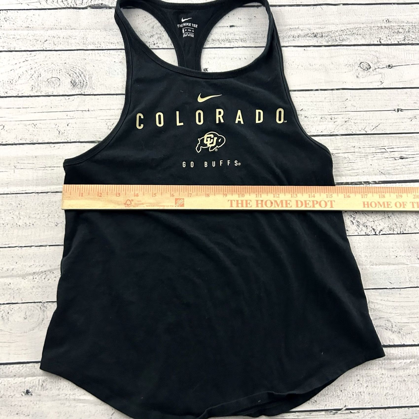 Nike Nike Colorado Buffaloes Racerback Tank Top Shirt Women XS Black Size XS / US 0-2 / IT 36-38 - 4 Thumbnail