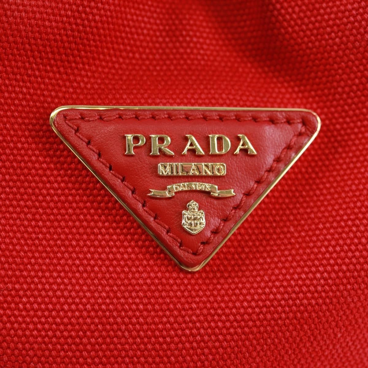 Prada PRADA Shoulder Bag Straw Canvas Beige Red Auth 167958V - Jer Size ONE SIZE - 14 Thumbnail