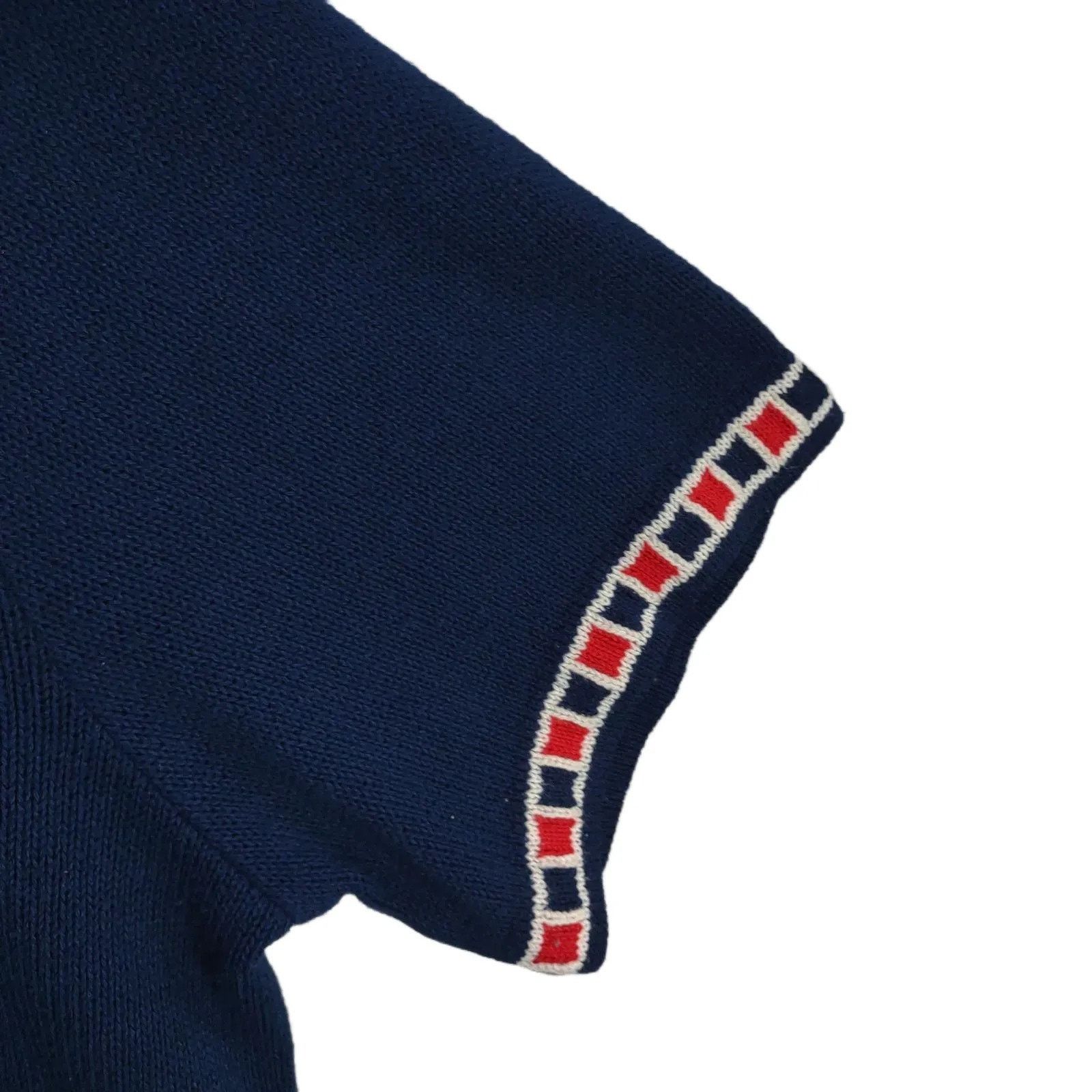 Vintage Southern Lady Women's L Nautical Flag Anchor Navy Knit Top Size L / US 10 / IT 46 - 4 Thumbnail