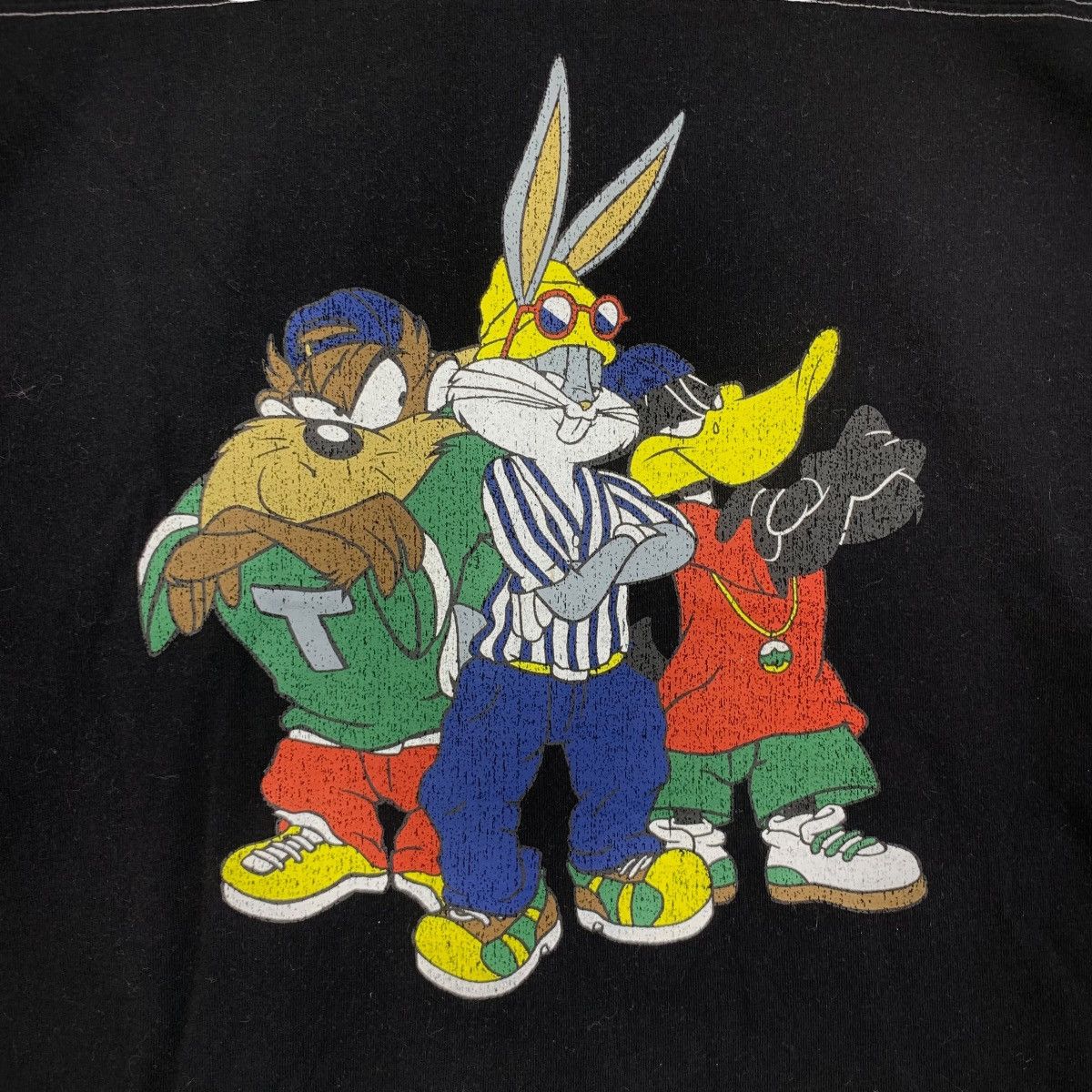Vintage LOONEY TUNES HIP HOP RASTA RAP Cartoon Tee Shirt Size L / US 10 / IT 46 - 3 Thumbnail