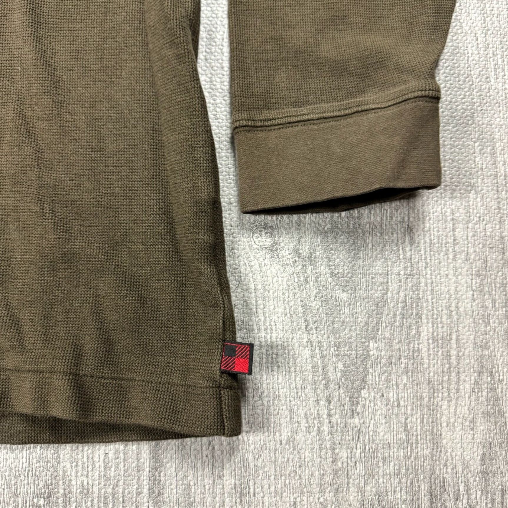 Vintage WOOLRICH MENS 3XDRY XXL 1/4 ZIP COTTON BLEND SWEATER BROWN OUTDOOR Size US XXL / EU 58 / 5 - 3 Thumbnail