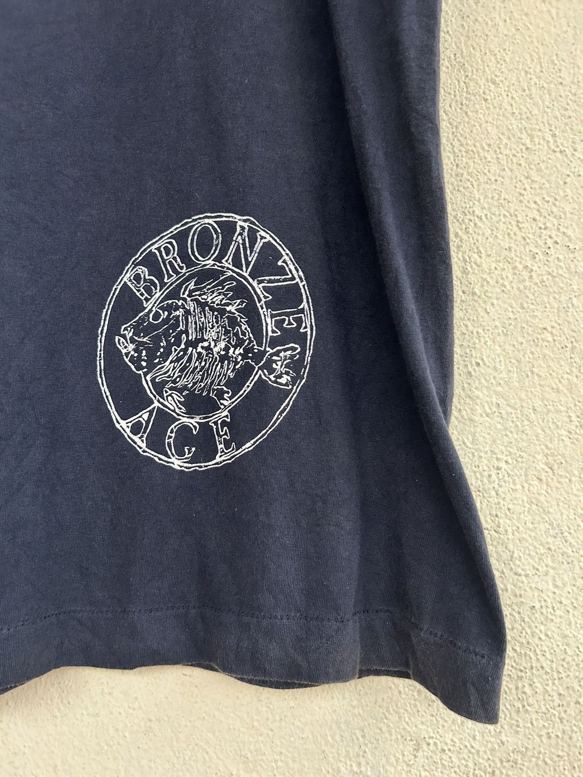 Vintage Bronze Age Big Logo Tshirt Size US L / EU 52-54 / 3 - 4 Thumbnail