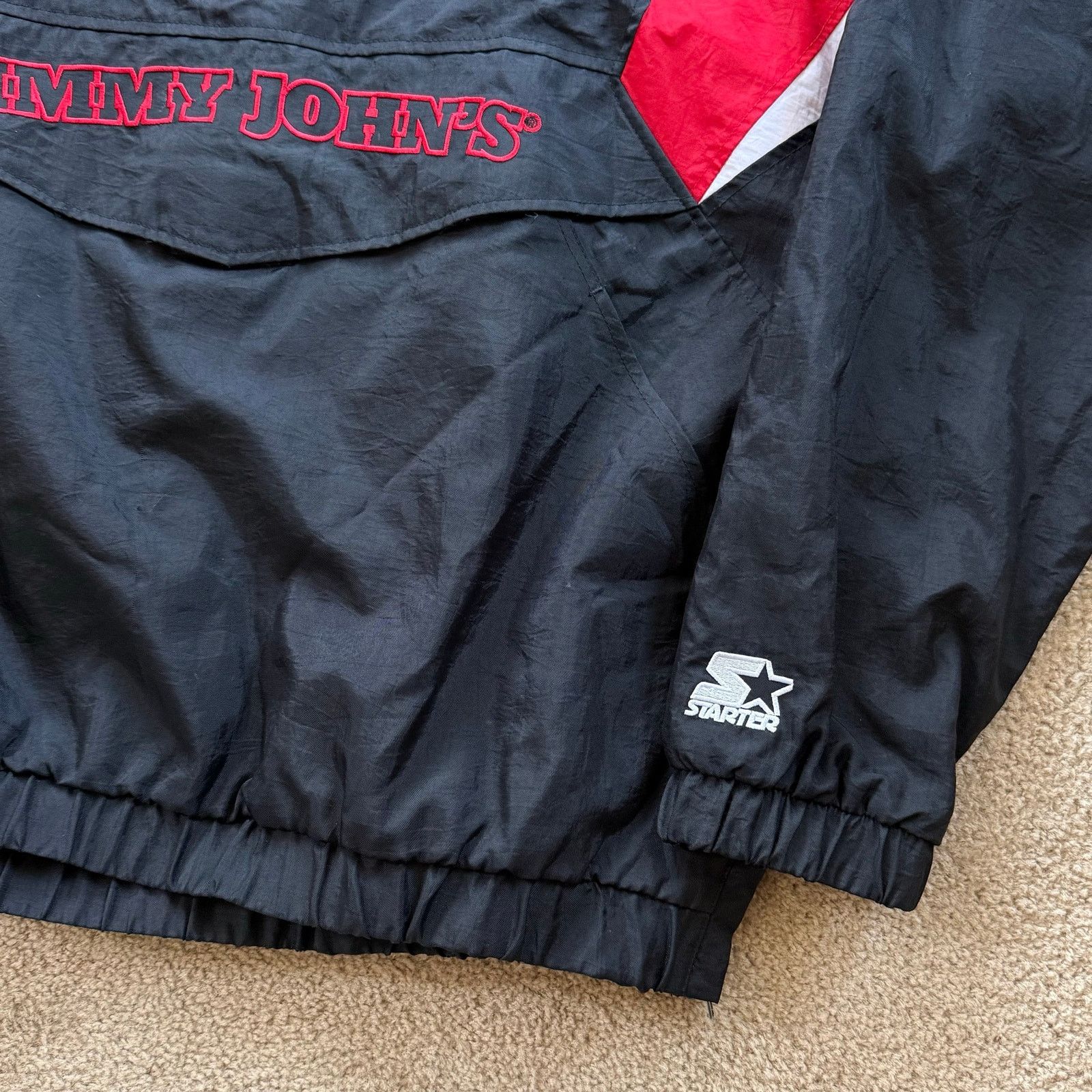 Starter Vintage Jimmy John’s Starter 1/4 Zip Pull over XL Size US XL / EU 56 / 4 - 2 Thumbnail