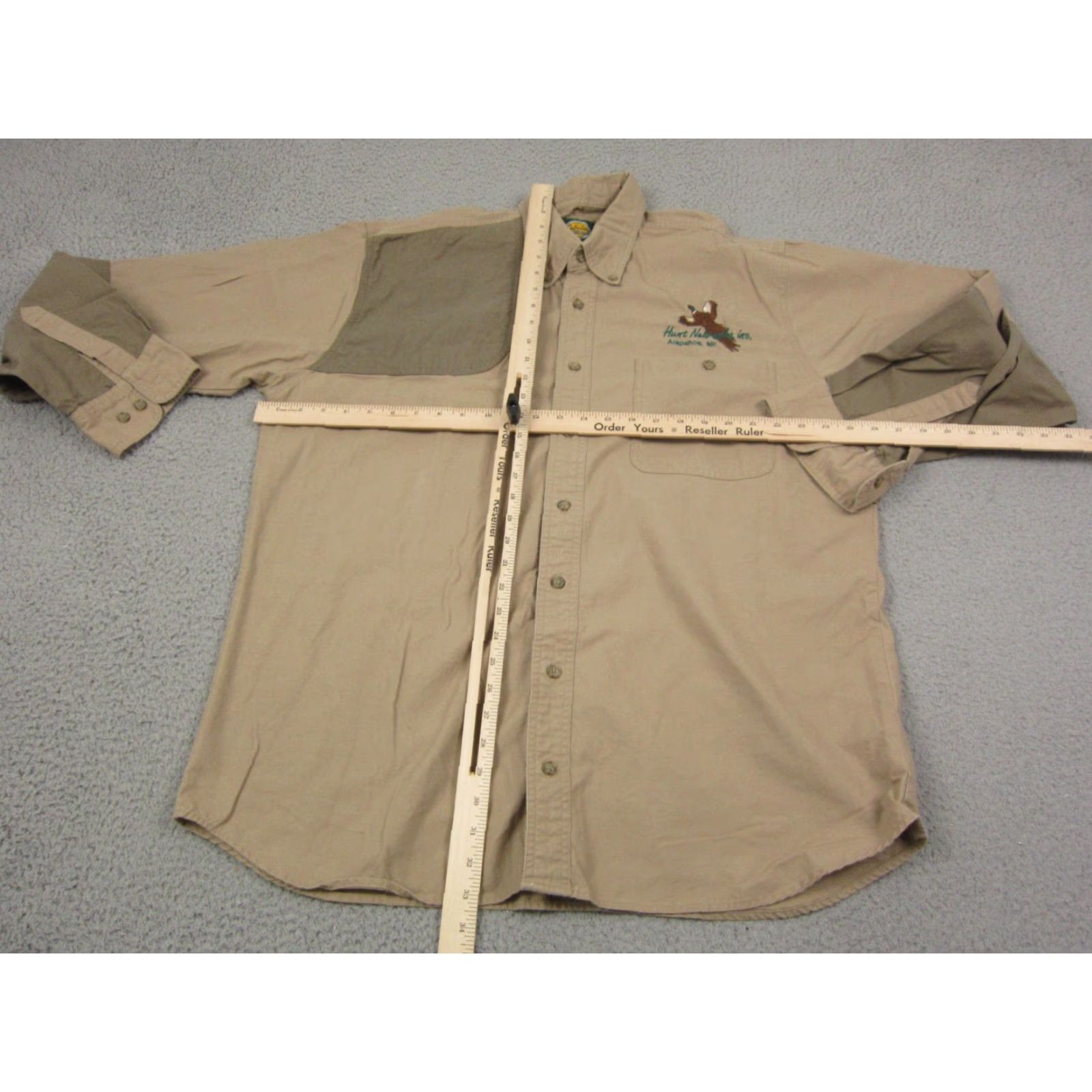 Vintage Cabela's Shirt Men XLT Button-Up Long Sleeve Collared Brown Tan Canvas Cotton 90s Size US XL / EU 56 / 4 - 6 Thumbnail