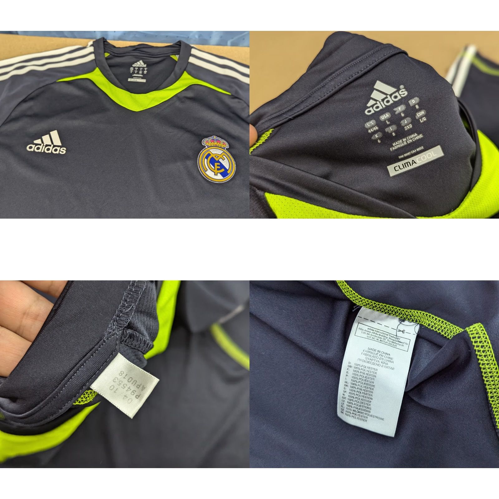 Adidas Adidas Real Madrid 2010-2011 Training Jersey Mens Size L Football Black Adult Size US L / EU 52-54 / 3 - 8 Thumbnail