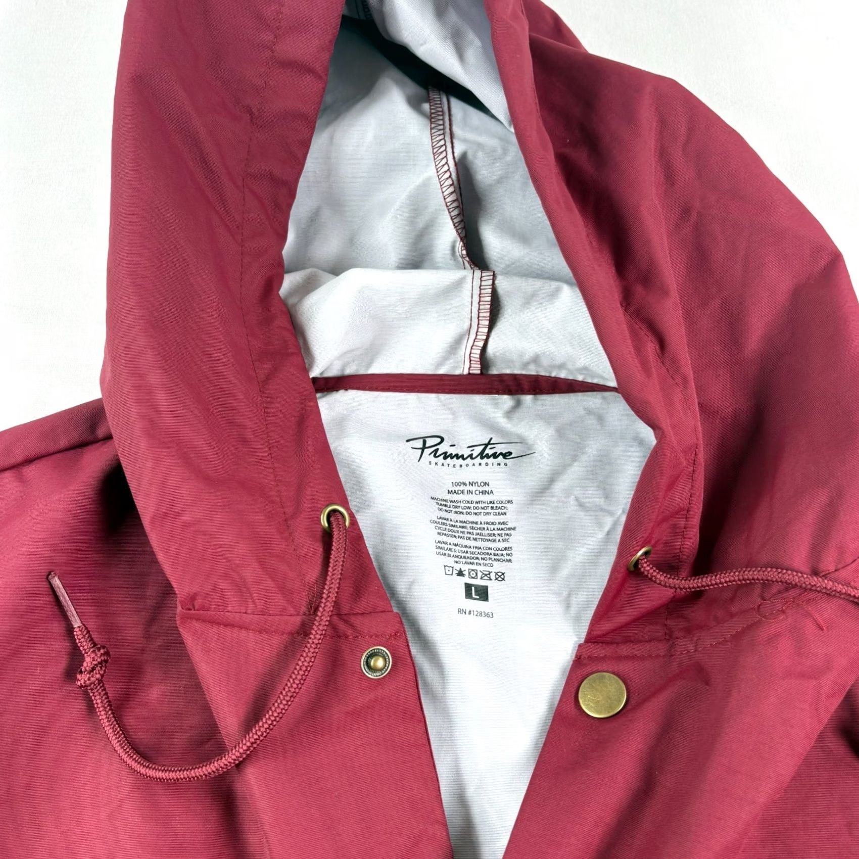 Primitive VINTAGE Primitive Skateboarding Jacket Mens L Rain Snap Up Water Resistant Windbreaker Size US L / EU 52-54 / 3 - 3 Thumbnail