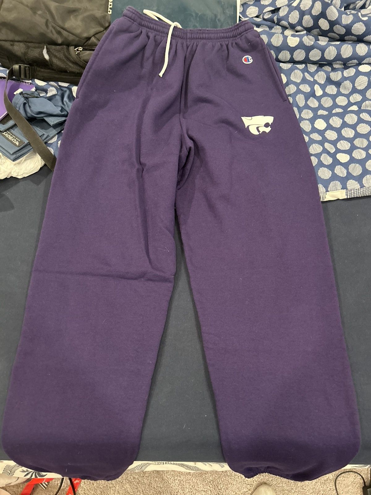 Champion Kansas State Purple Sweatpants Champion Size US 33 - 1 Thumbnail