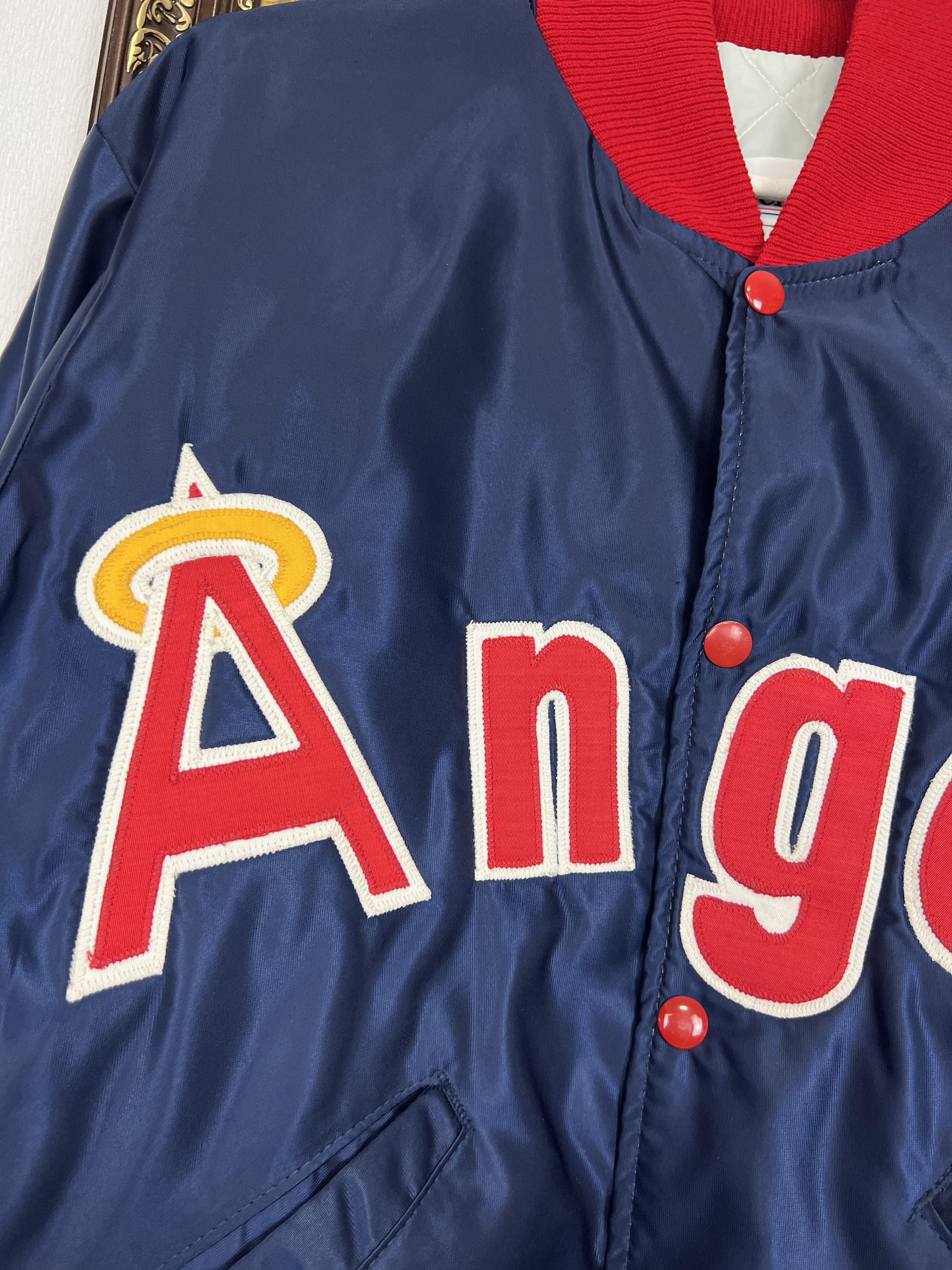 Delong Vintage California Angels Satin Jacket De Long MLB Bomber Size US M / EU 48-50 / 2 - 3 Thumbnail