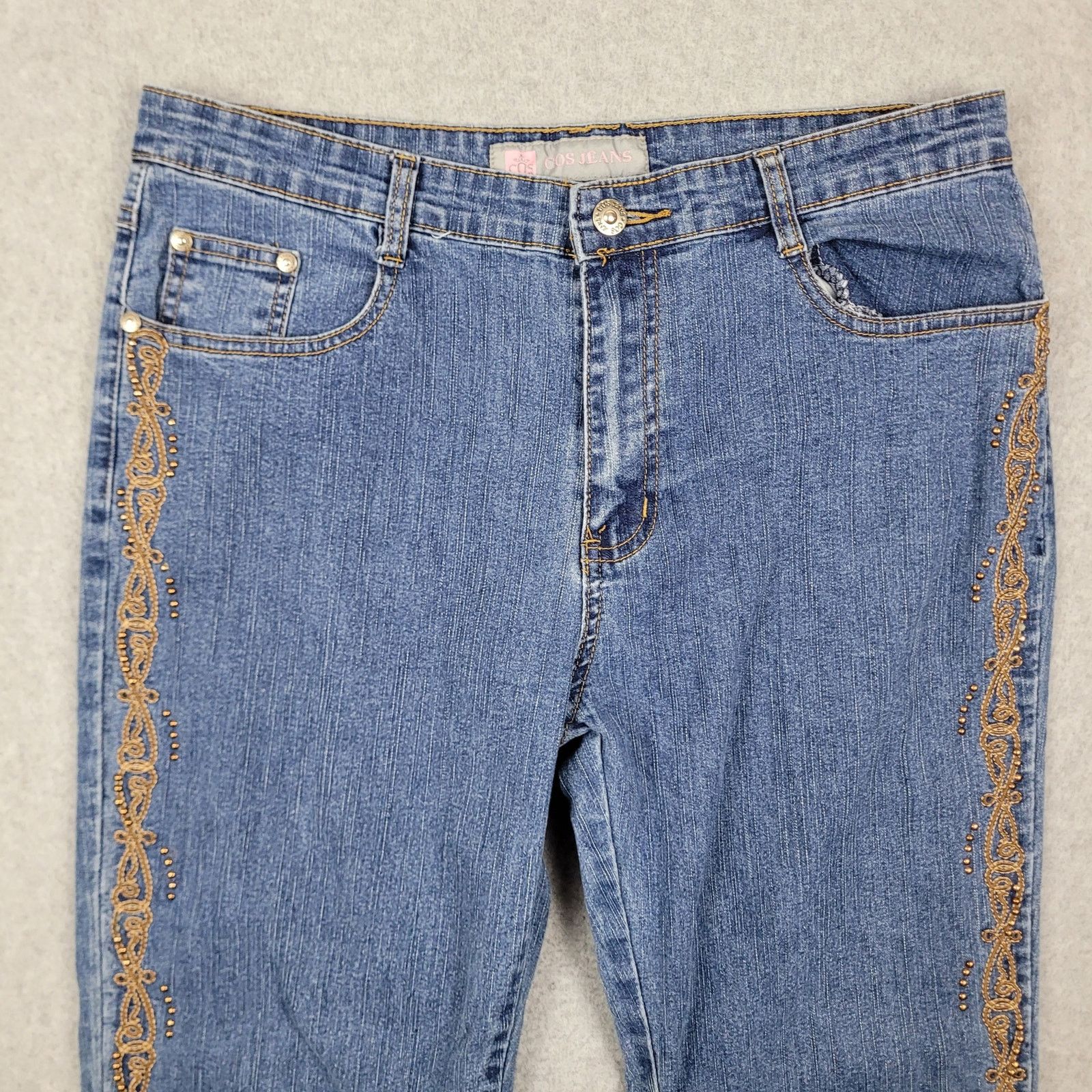 Cos Cos Jeans Womens Size 32x29 Embellished Size 32" / US 10 / IT 46 - 4 Thumbnail