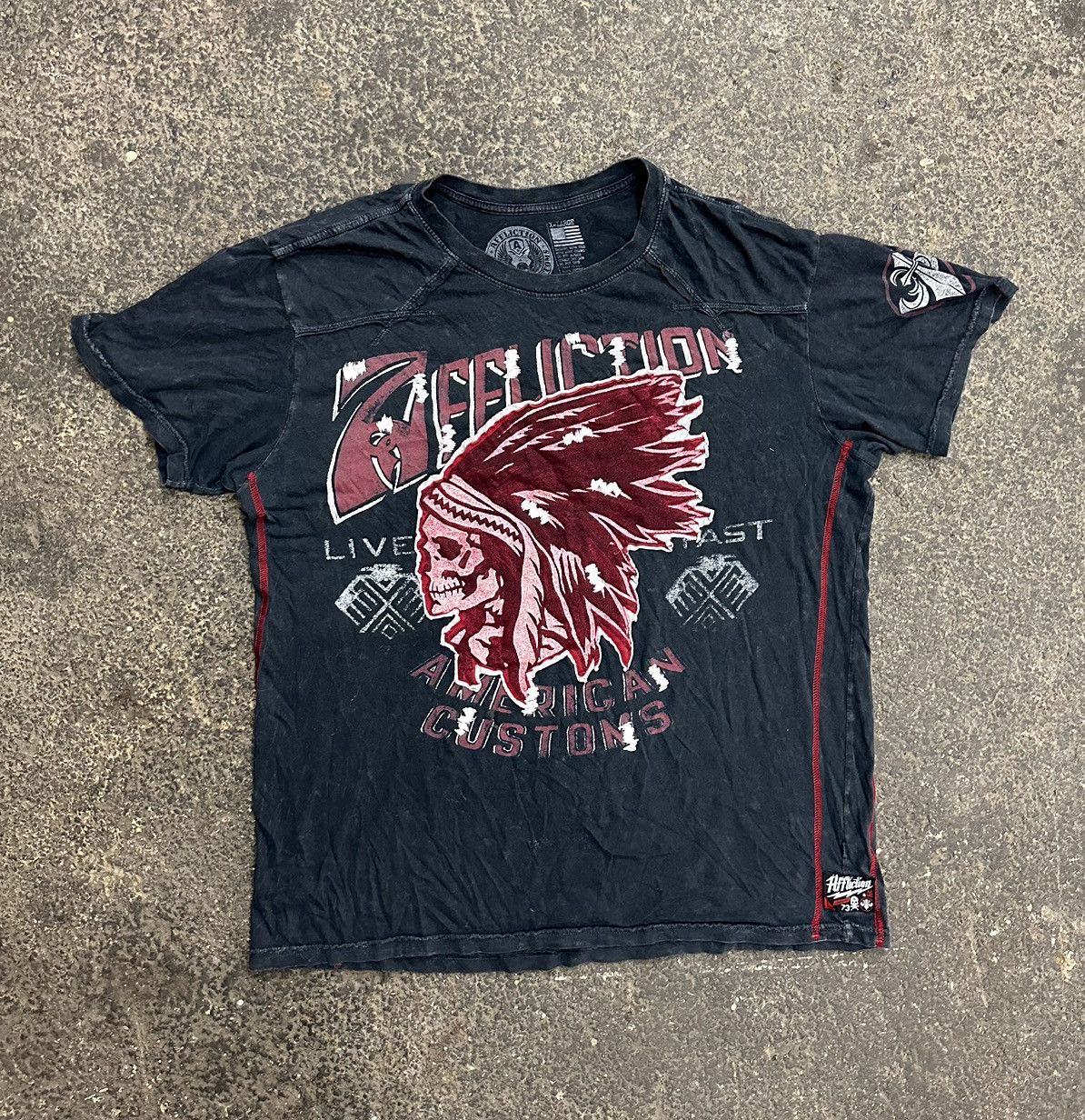 Affliction × Vintage Y2K affliction graphic t shirt Size US XL / EU 56 / 4 - 1 Thumbnail