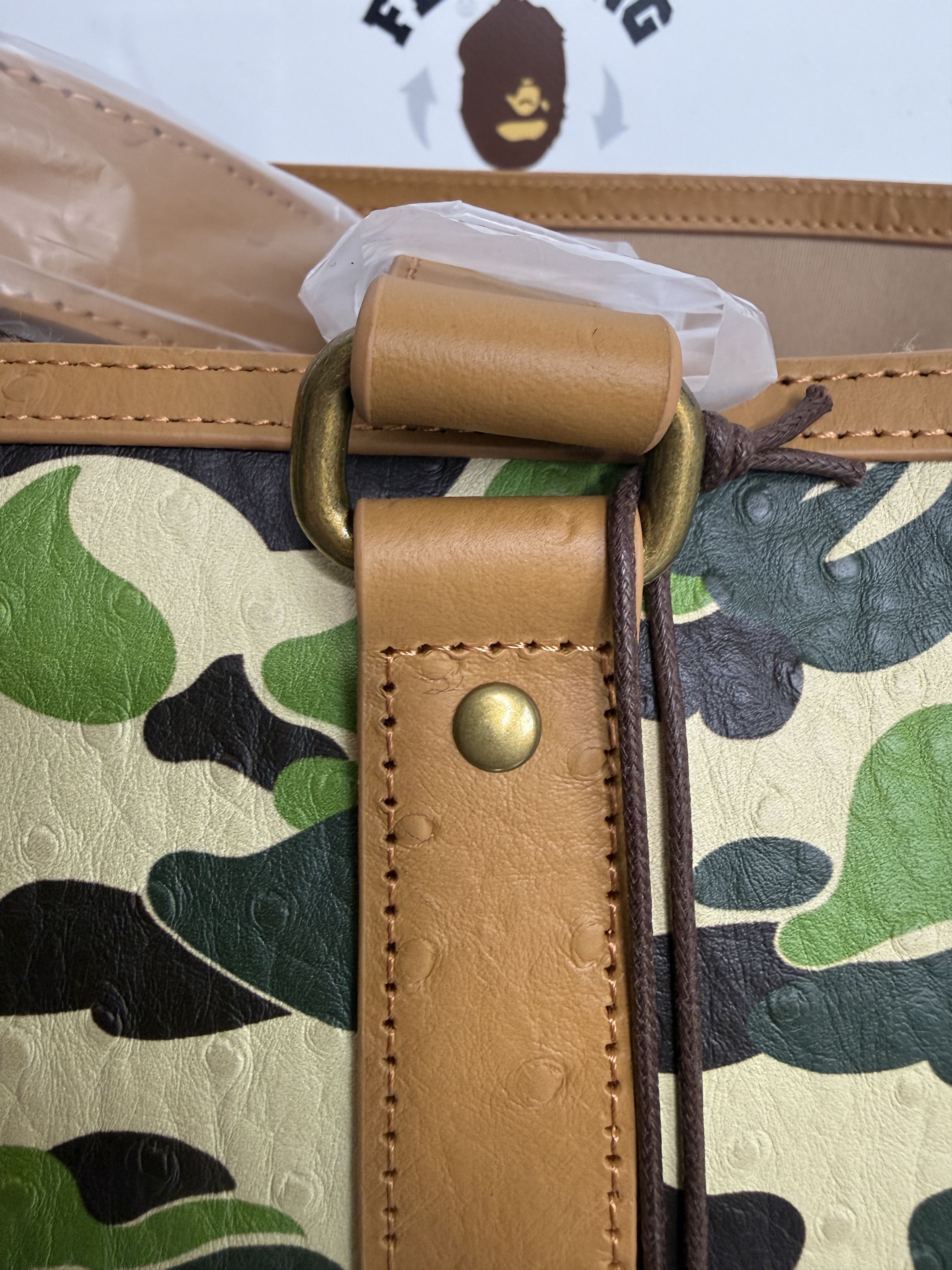 Bape BAPE ABC CAMO PU OSTRICH TOTE BAG Size ONE SIZE - 7 Thumbnail