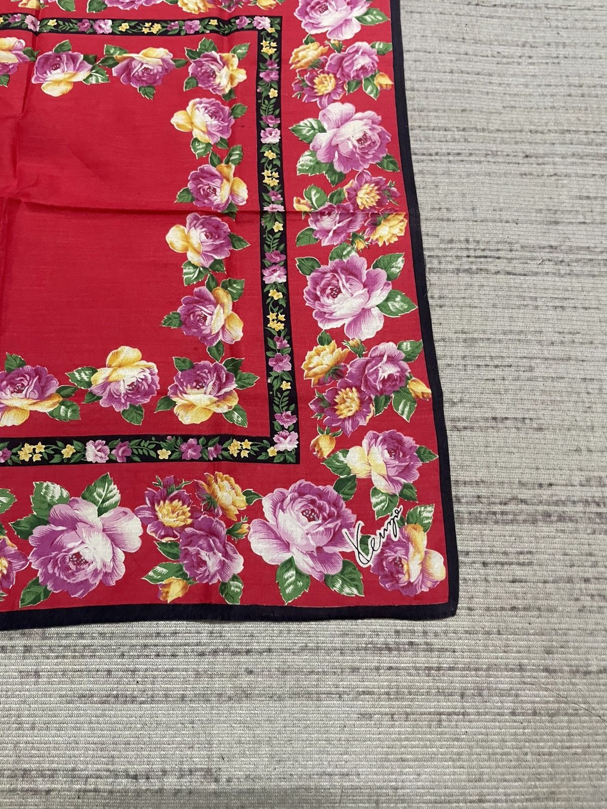 Kenzo Vintage Kenzo handkerchief bandana pocket square Size ONE SIZE - 3 Thumbnail