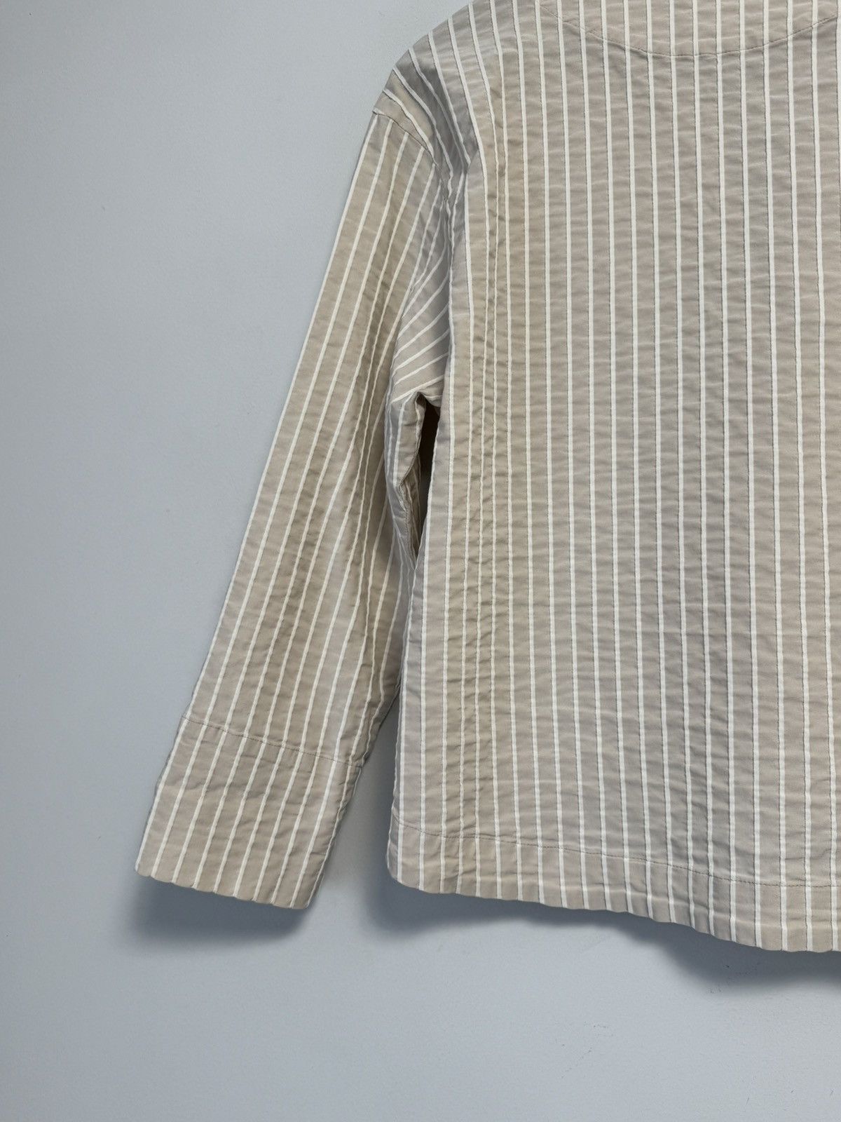 OSKA Oska Rare Oversized Striped Button Pocket Blazer Jacket Sz 1 Size M / US 6-8 / IT 42-44 - 14 Thumbnail