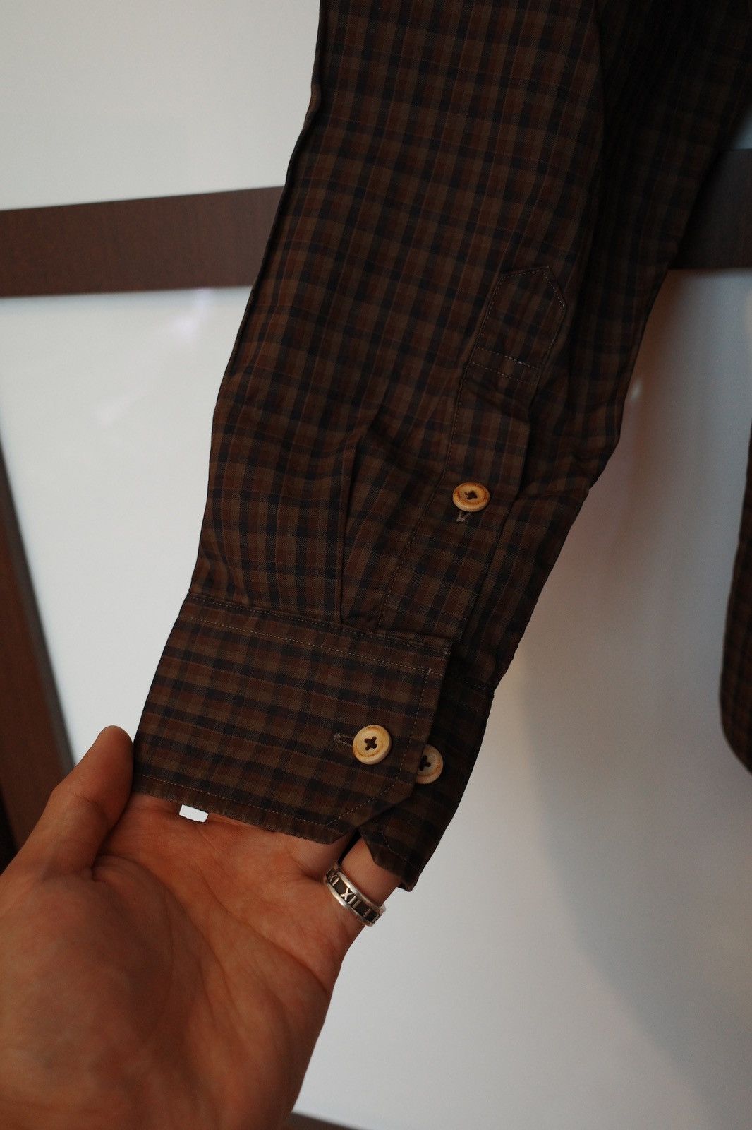 Visvim Visvim ICT V+V B.D. Check L/S Dk. Mud Shirt Size US M / EU 48-50 / 2 - 5 Thumbnail
