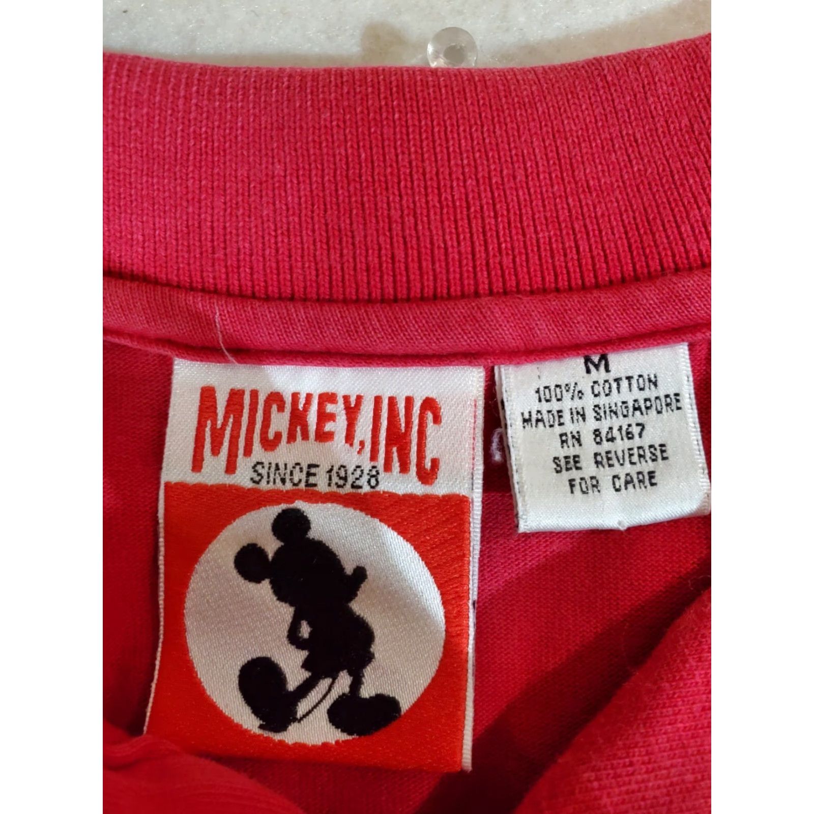 Disney VINTAGE Disney Walt Disney Signature Polo Shirt Short Sleeve Embroidered Mickey Mens Medium Red Polo Shirt Embroidered Golf Collection Size US M / EU 48-50 / 2 - 4 Thumbnail