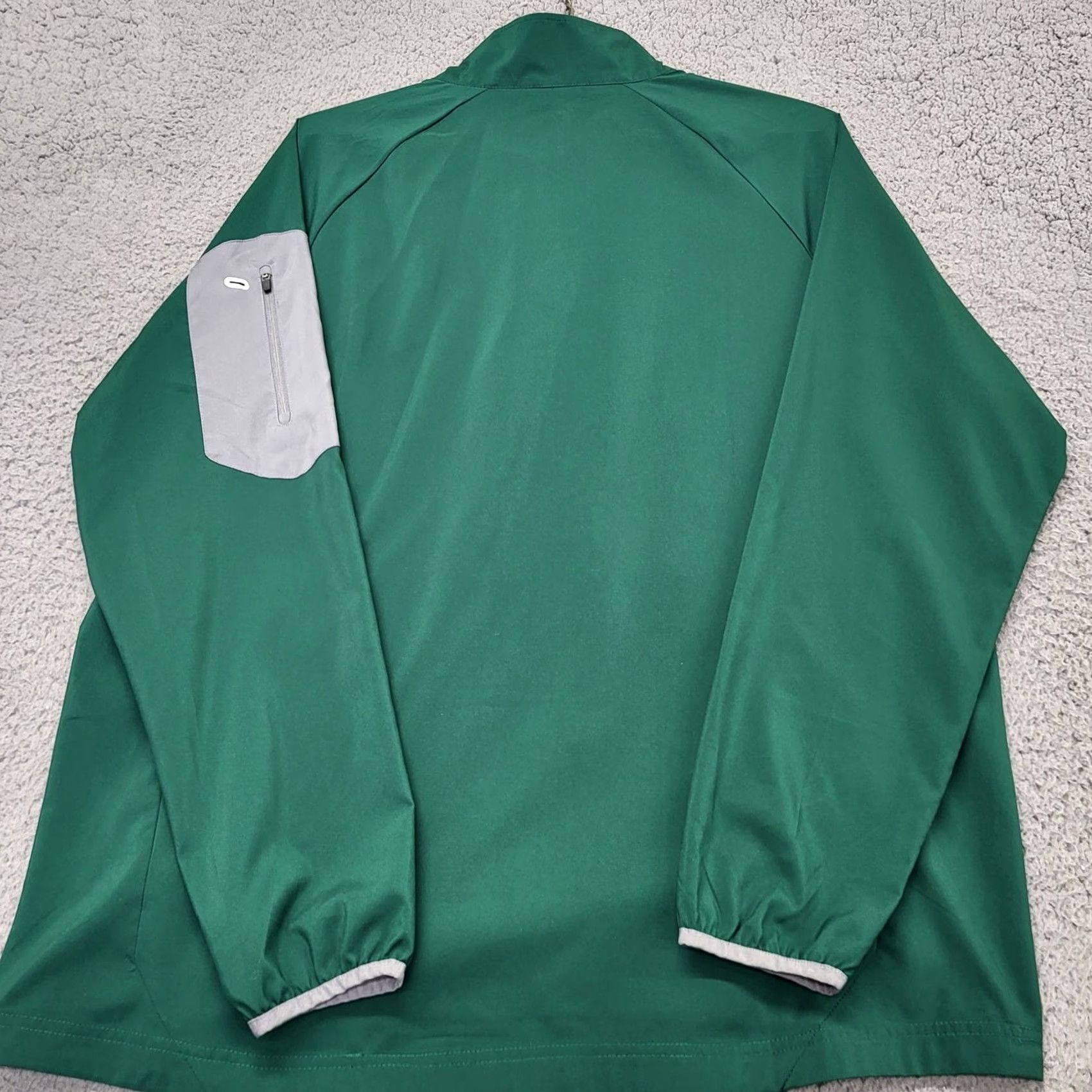 Augusta Sportswear Augusta Sportswear Pullover Mens L Long Sleeve Quarter Zip Green Windbreaker Shirt Athletic Sportswear Mens Size US L / EU 52-54 / 3 - 3 Thumbnail