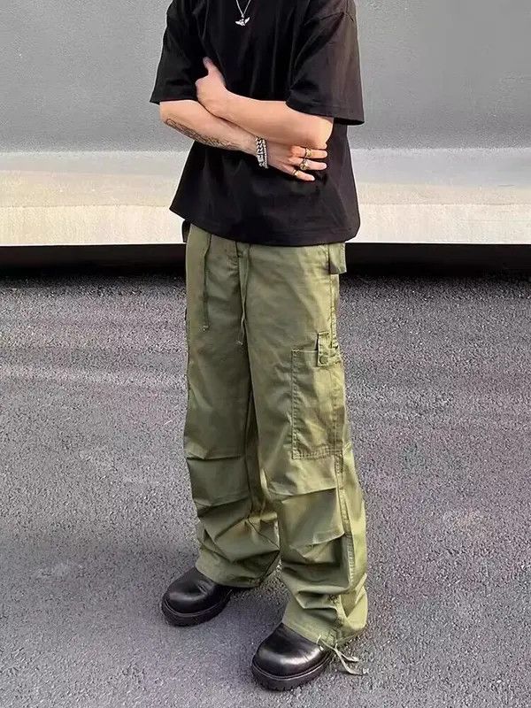 VIBE Vintage paratrooper green rare cargo trousers Size US 34 / EU 50 - 2 Thumbnail