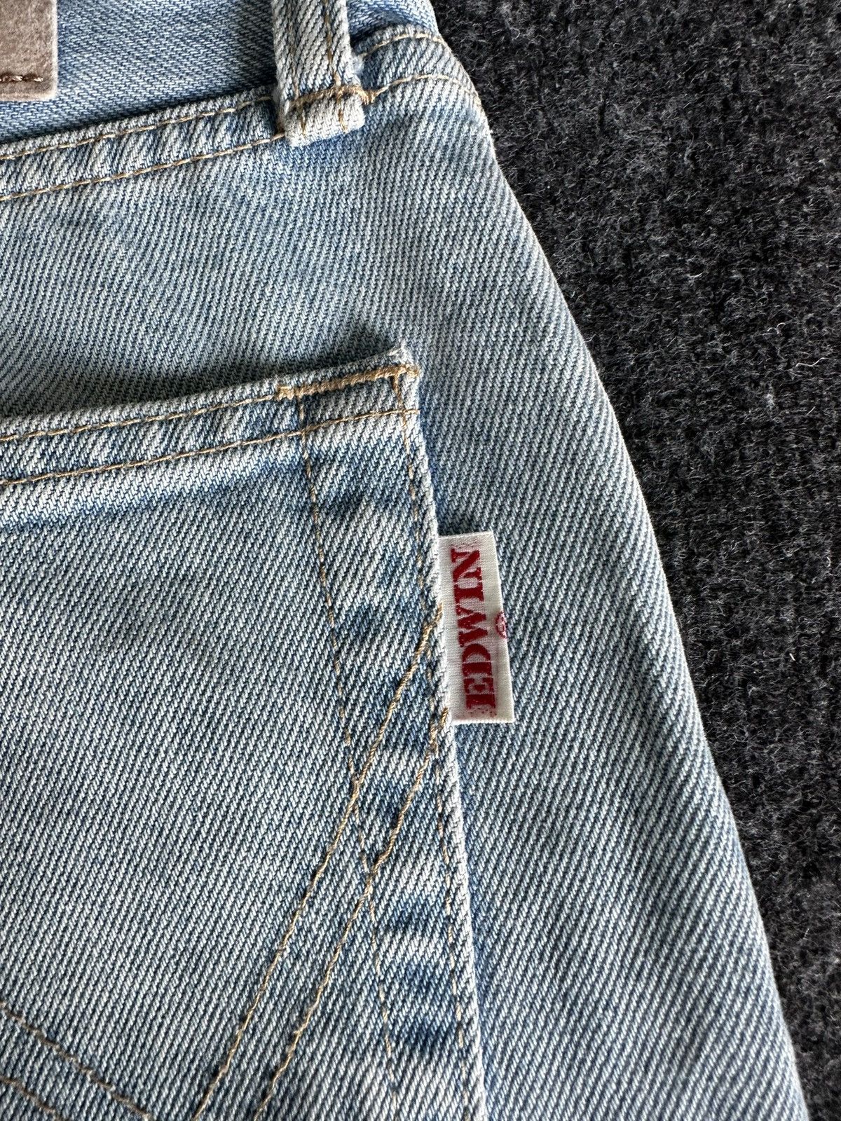 Edwin Vintage Edwin 101 Made in Japan Baggy Faded Denim 33x31 D116 Size US 33 - 9 Thumbnail