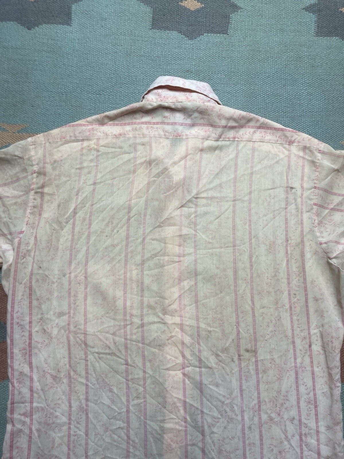 Sears × Vintage Vtg 70s button shirt kings road sears floral flowers thin XL Size US XL / EU 56 / 4 - 10 Thumbnail