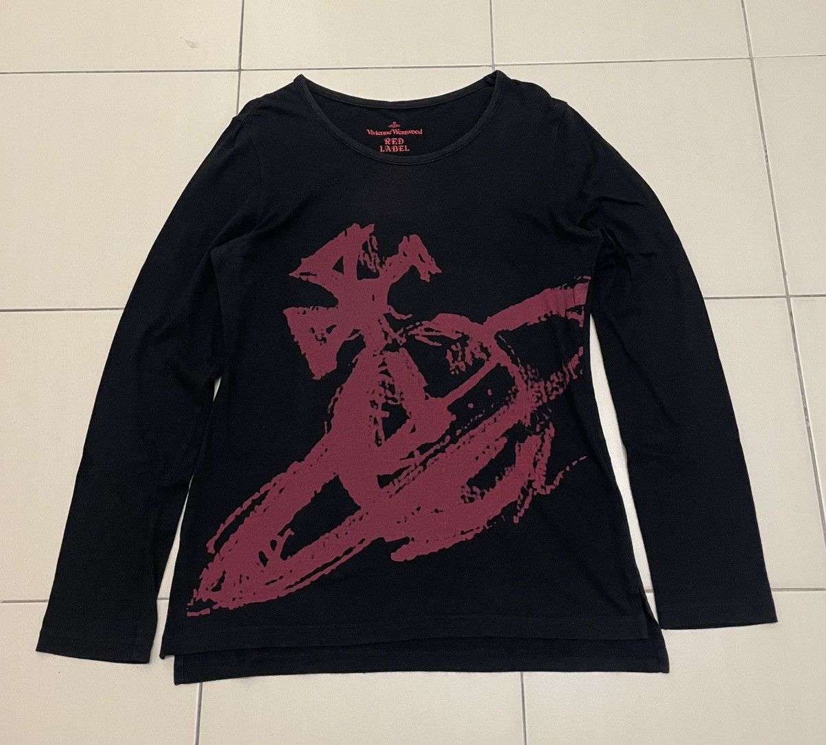 Vivienne Westwood Red Label Big Logo Orb Long Sleeve Tshirt