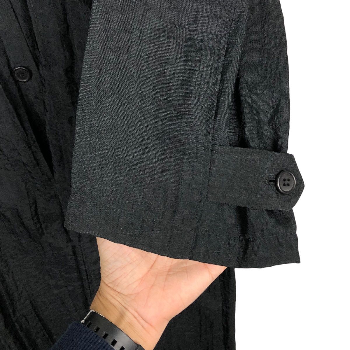 Japanese Brand 📌Rich Black Vintage Long Jacket Studio/495 Issey Miyake Size US M / EU 48-50 / 2 - 17 Thumbnail