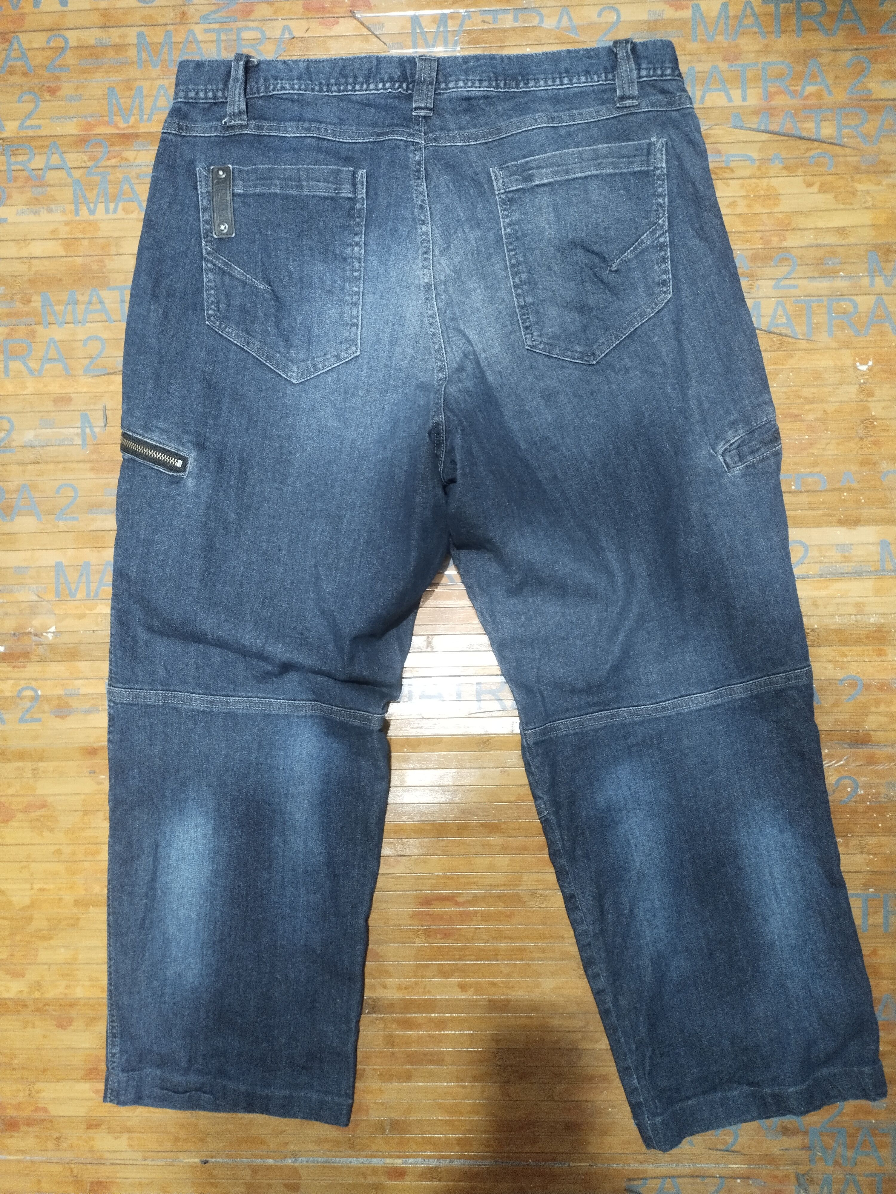 Other Jeans Blue B "Cargo Pants Design""Stretchable Sz 4L 37" Size US 37 - 2 Thumbnail
