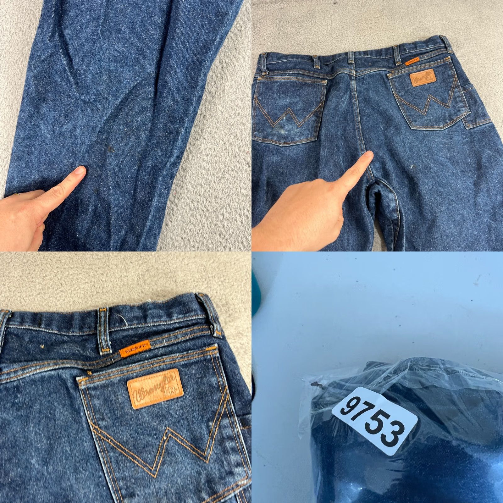 Wrangler Wrangler Flame Resistant Jeans 13MWZ FR Blue 40x32 Regular Mens Jeans Vintage No Blue Denim Size US 40 / EU 56 - 10 Thumbnail