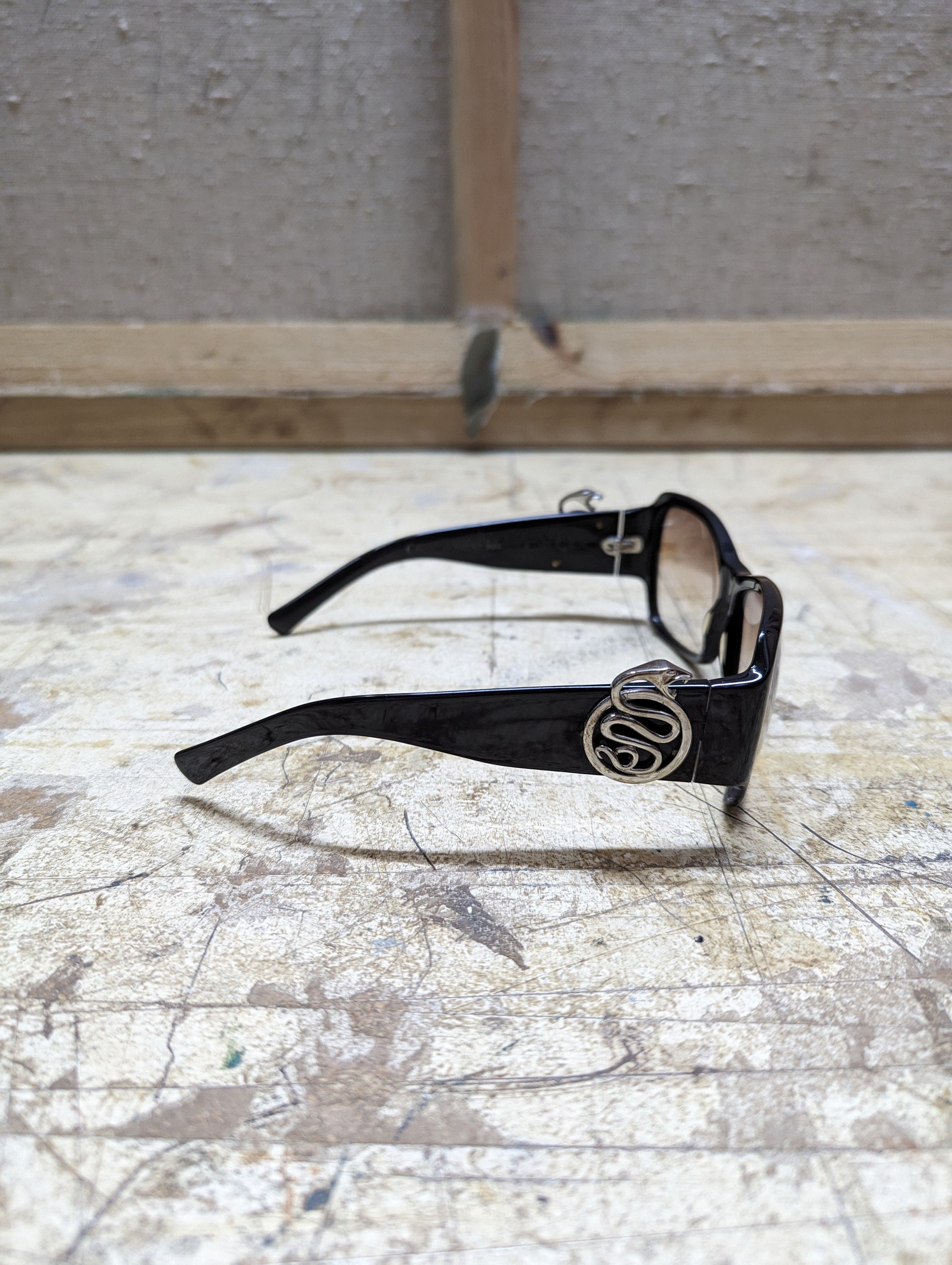 Designer Rare! 00s Boucheron Snake Logo Palladium Plated Sunglasses Size ONE SIZE - 3 Thumbnail