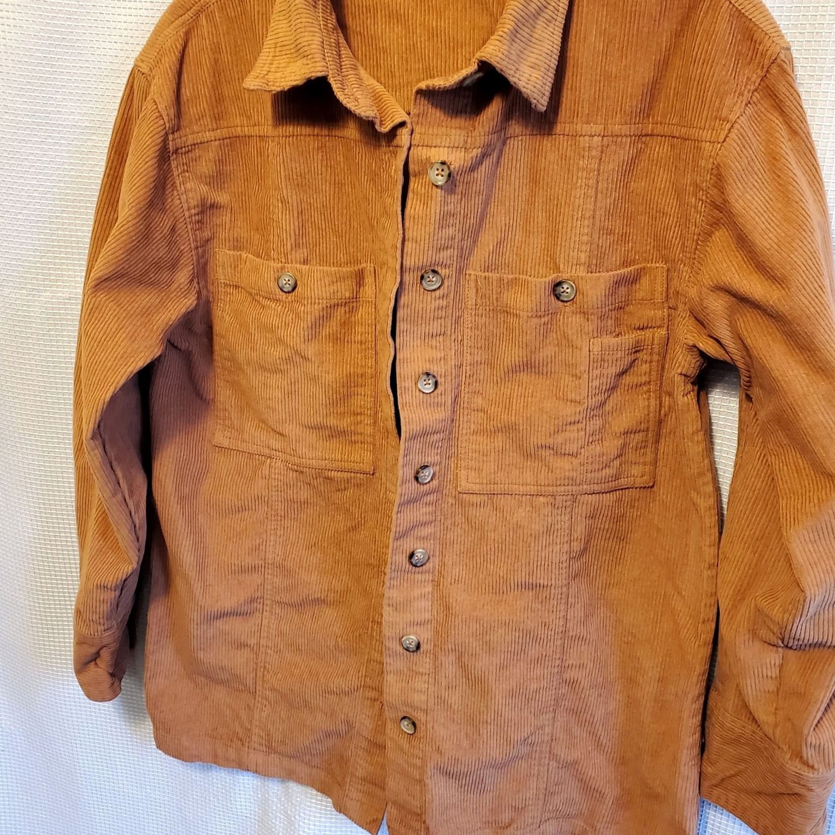 Globe Able Joan Shacket Womens Sm Burnt Orange Corduroy Chore Coat Local + Globe Sz Size S / US 4 / IT 40 - 7 Thumbnail