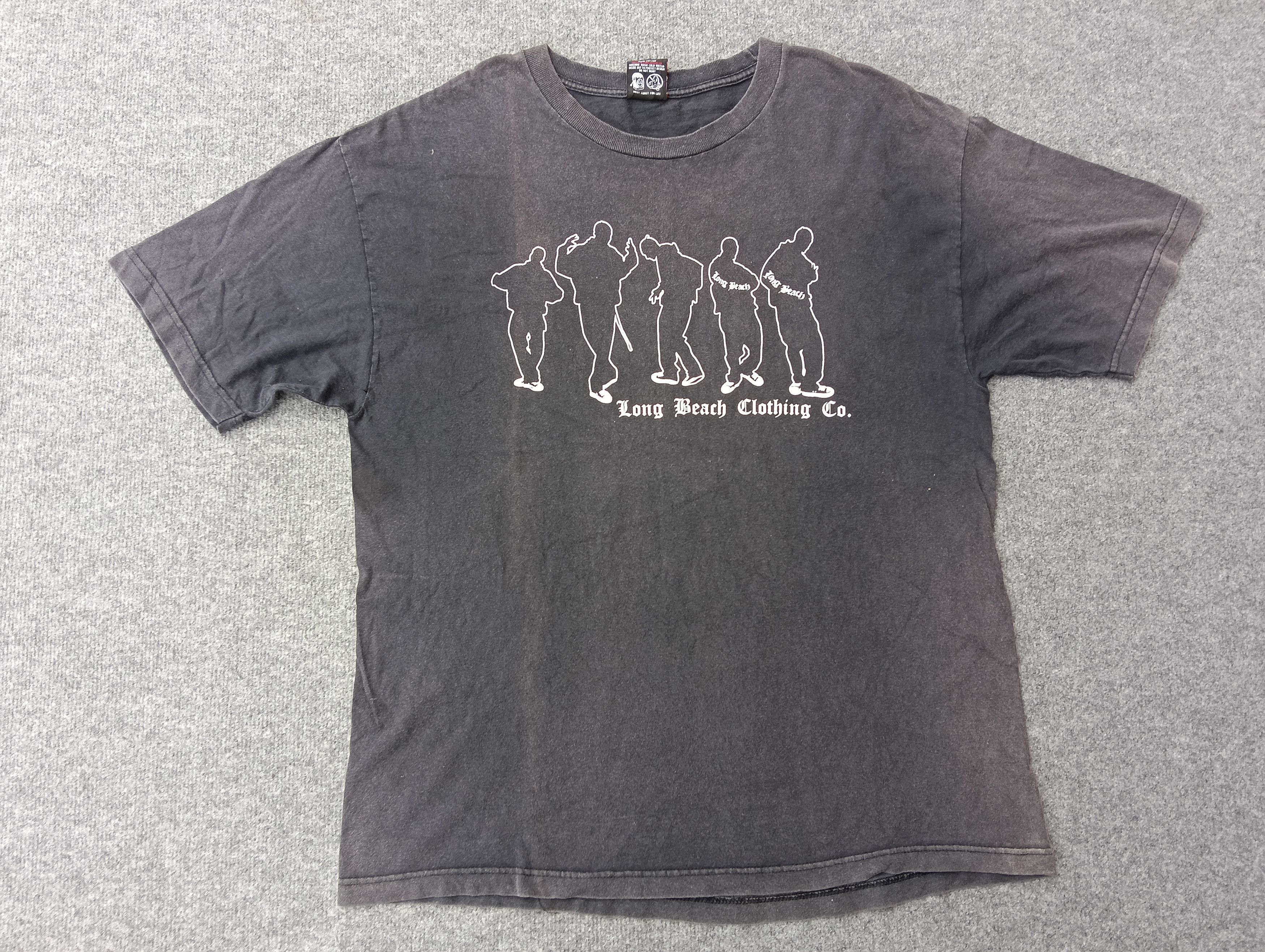 Rap Tees × Vintage Long Beach California faded Tshirt. Size US XL / EU 56 / 4 - 1 Thumbnail