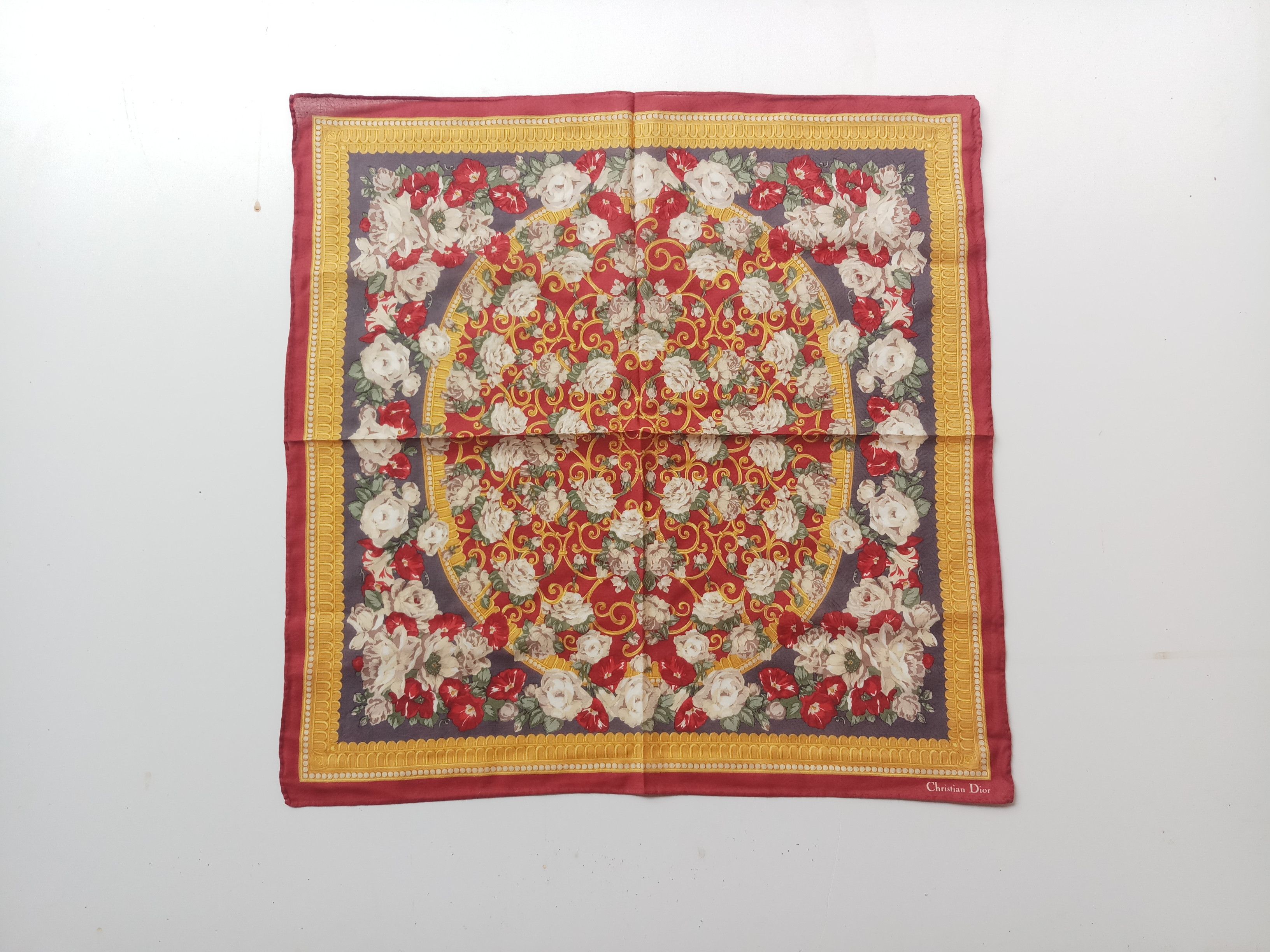 Christian Dior Monsieur Vintage Christian Dior handkerchief Bandana,cotton Size ONE SIZE - 3 Thumbnail