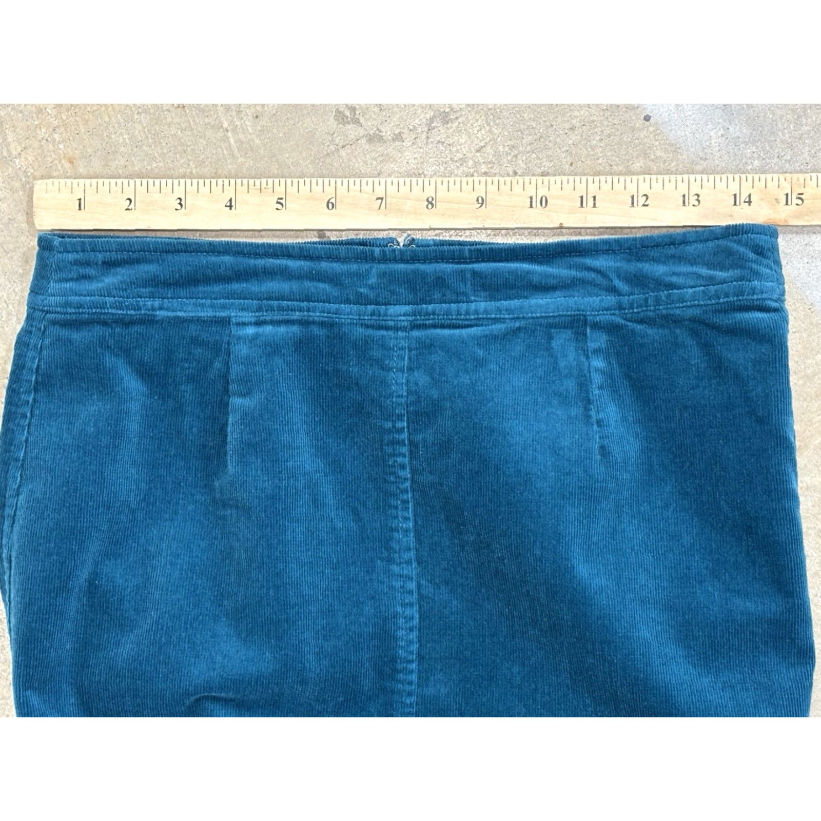 Vintage VINTAGE Chadwick's Corduroy Midi Skirt Women 4 Blue 90s Slit Pencil Womens Size 27" / US 4 / IT 40 - 7 Thumbnail