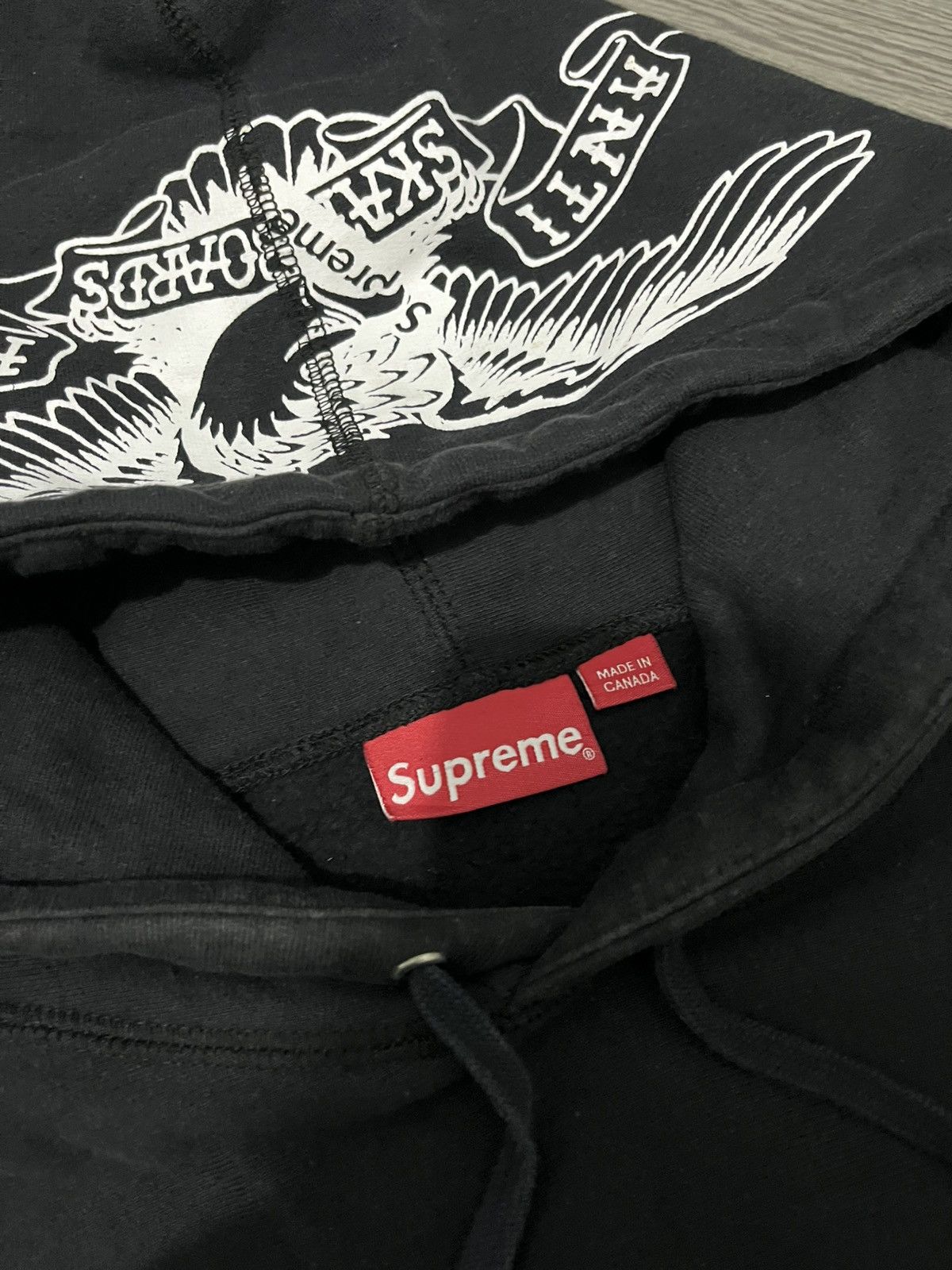 Antihero × Supreme Supreme x Antihero ooded Sweatshirt Size US L / EU 52-54 / 3 - 5 Thumbnail