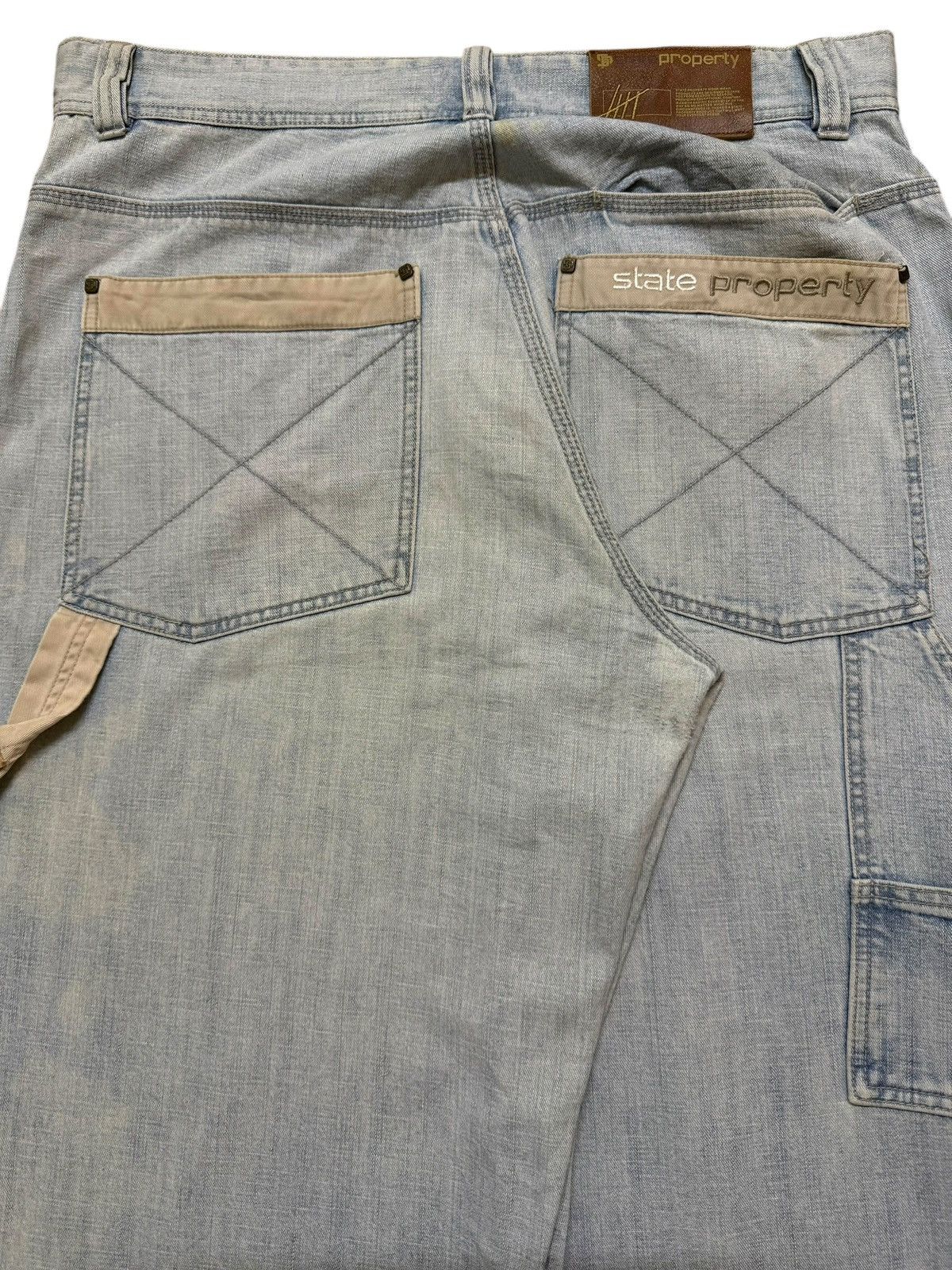 JNCO Vintage Japanese Brand Carpenter Faded Wash Wide Leg Baggy Size US 36 / EU 52 - 5 Thumbnail