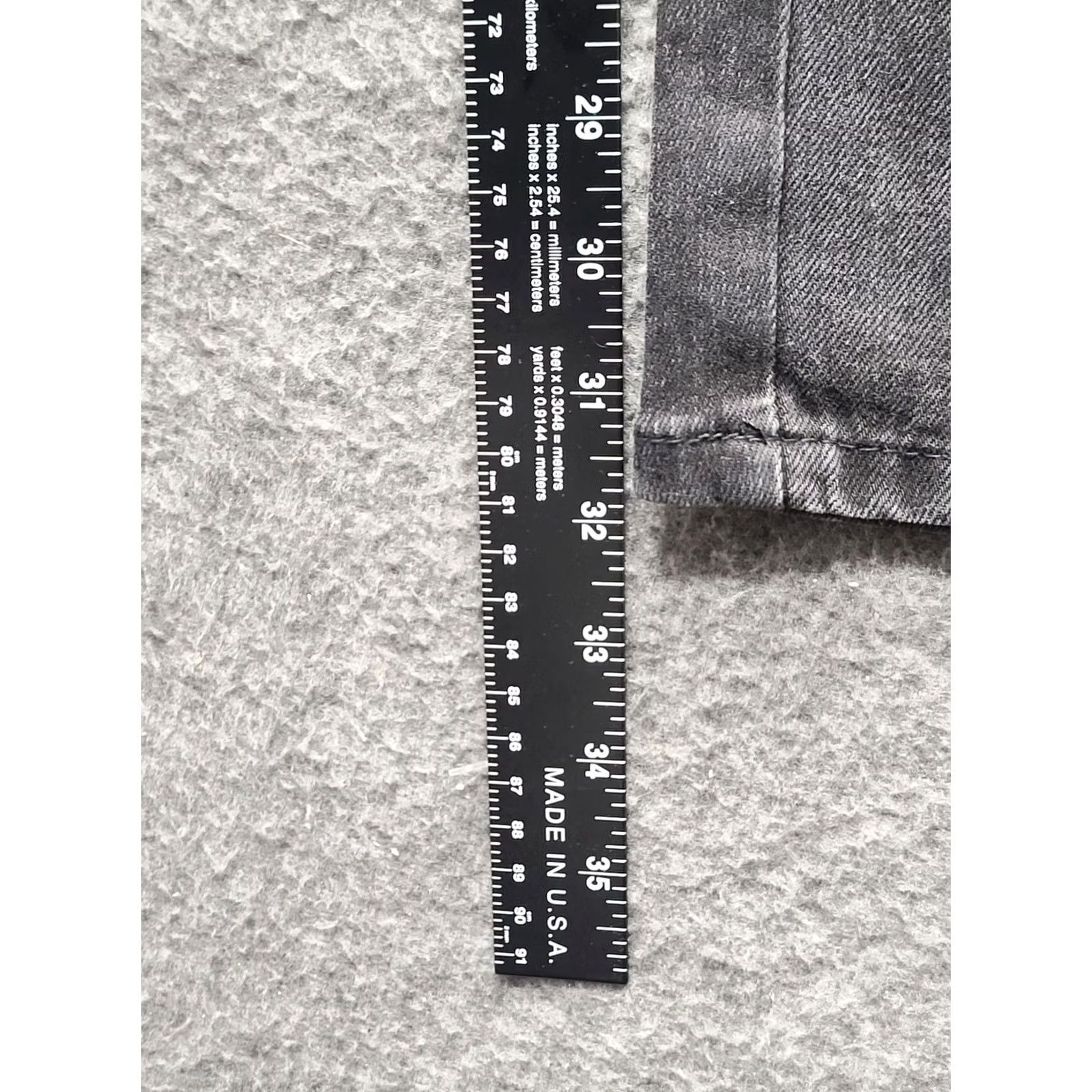 Vintage Judy Blue 90's Straight Jeans Women Black High Rise Distressed Denim 32 Inseam 15/32 Size 15 Regular Stretch Pockets Size 36" / US 14 / IT 50 - 7 Thumbnail