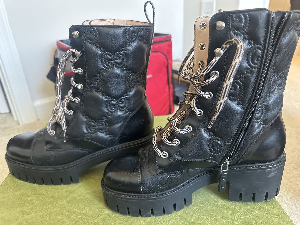 Gucci Gucci combat boots Size US 8 / IT 38 - 1 Thumbnail