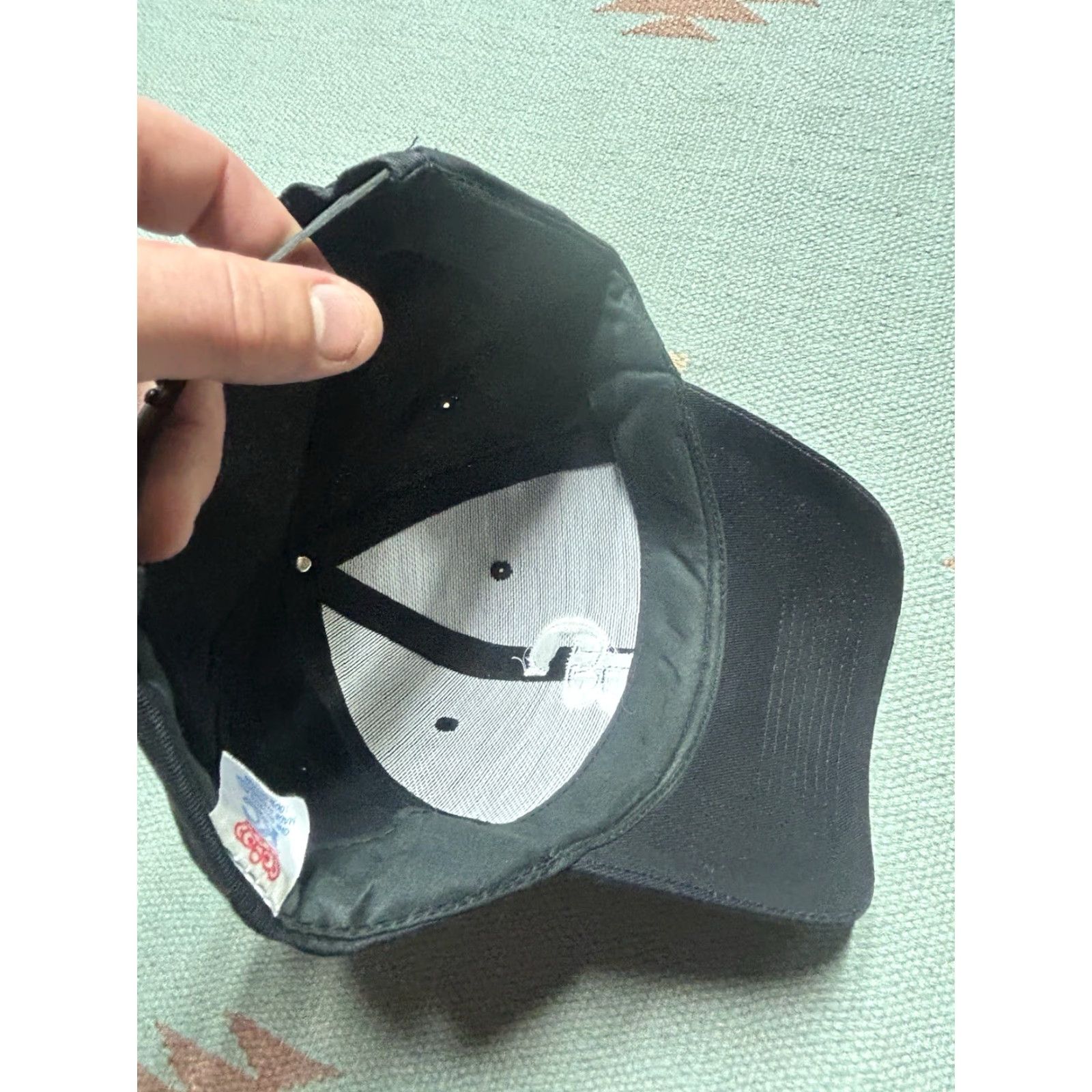 Logo 7 VINTAGE SnapBack Hat Clint Black CB Logo Country Music Adjustable Men Black Cap Hat Size ONE SIZE - 7 Thumbnail
