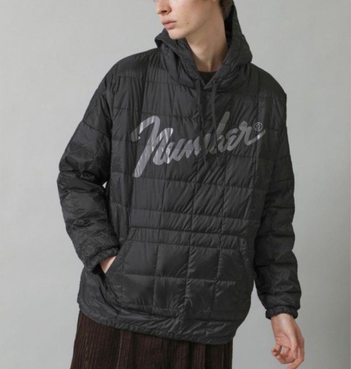 image of Number N Ine Number Nine Fender Logo Hoodie Taion Collabo in Black, Men's (Size Medium)