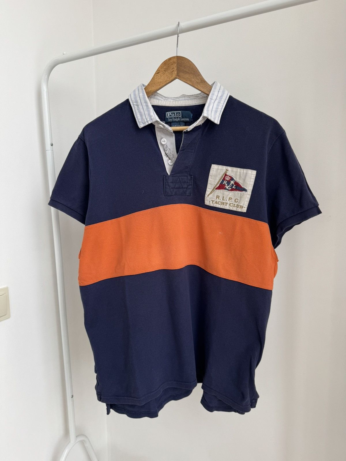 Polo Ralph Lauren × Vintage Vintage Polo Ralph Lauren Yacht Club polo tee Size US XL / EU 56 / 4 - 3 Thumbnail