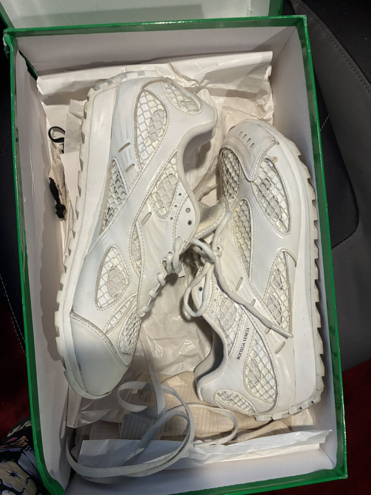Bottega Veneta Bottega venta all white Size US 10 / EU 43 - 10 Thumbnail