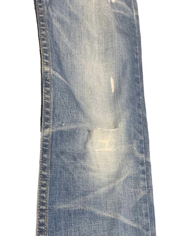 If Six Was Nine Vintage Red Pepper Embroidery Skull Faded Blue Jeans Size US 33 - 3 Thumbnail