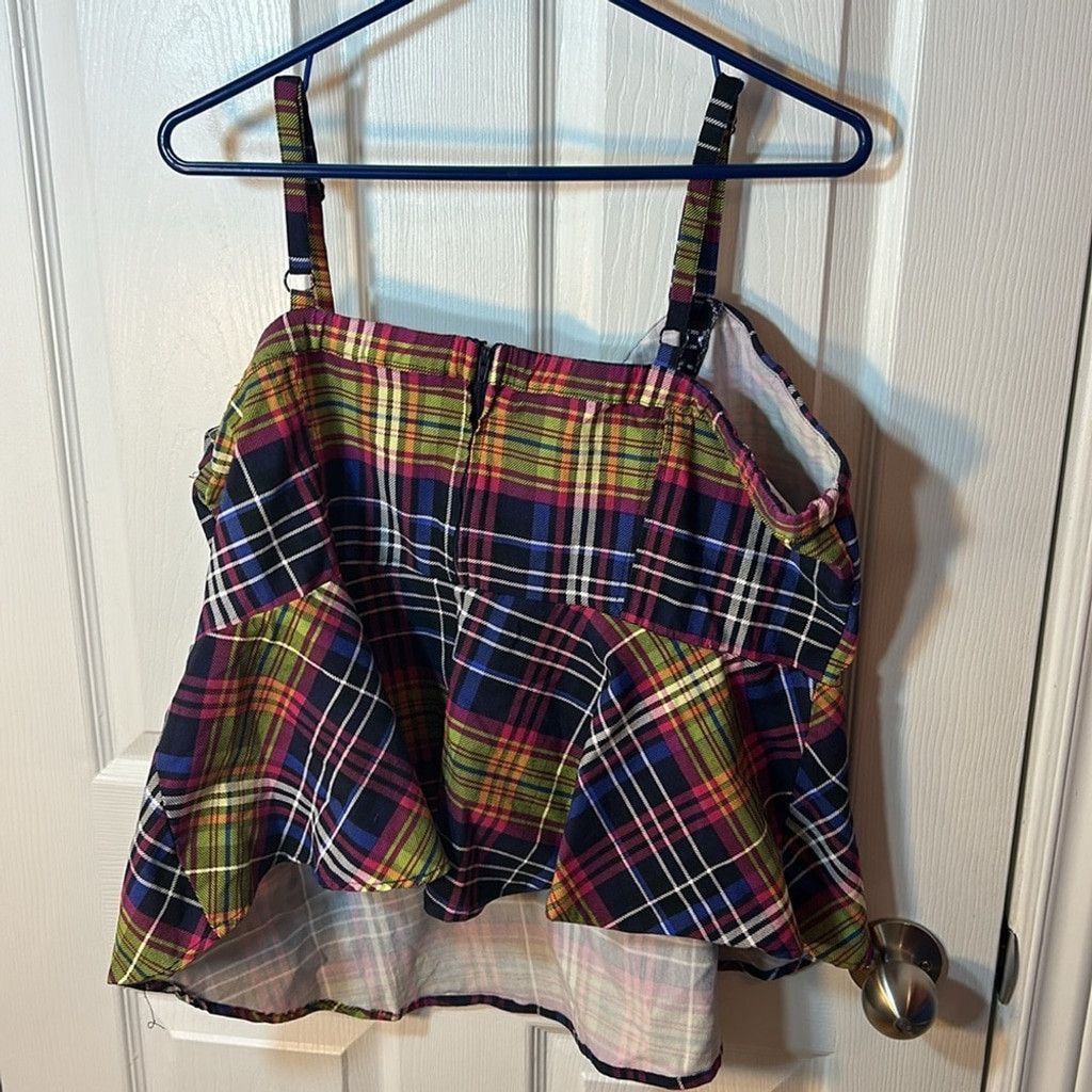 Torrid Torrid baby doll Plaid Multicolor Women's Top3X Size 3XL / US 20-22 - 6 Thumbnail