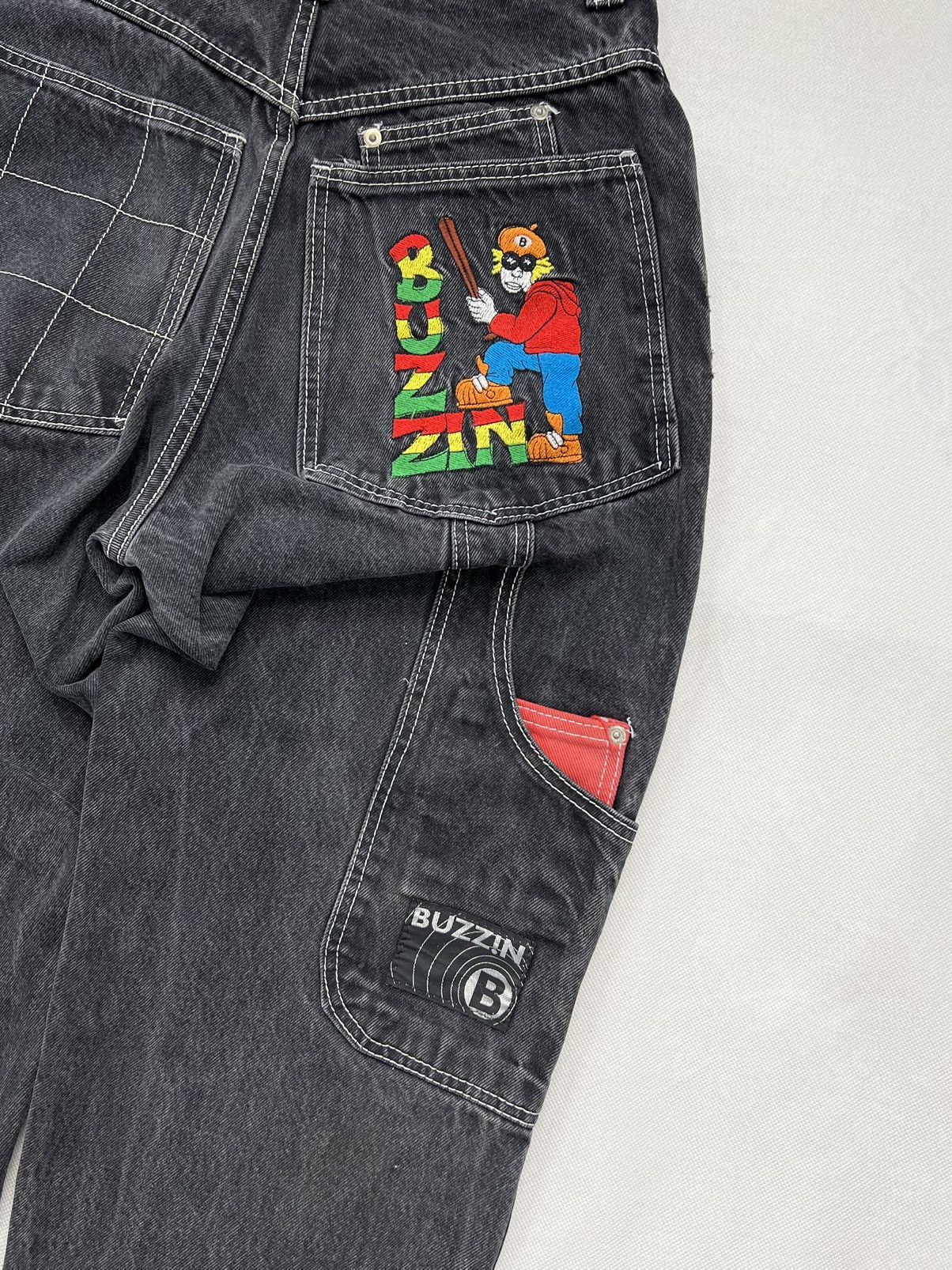 Vintage Rare Pants Buzzin Hip Hip Rap Embroidery Vintage Size US 31 - 2 Thumbnail