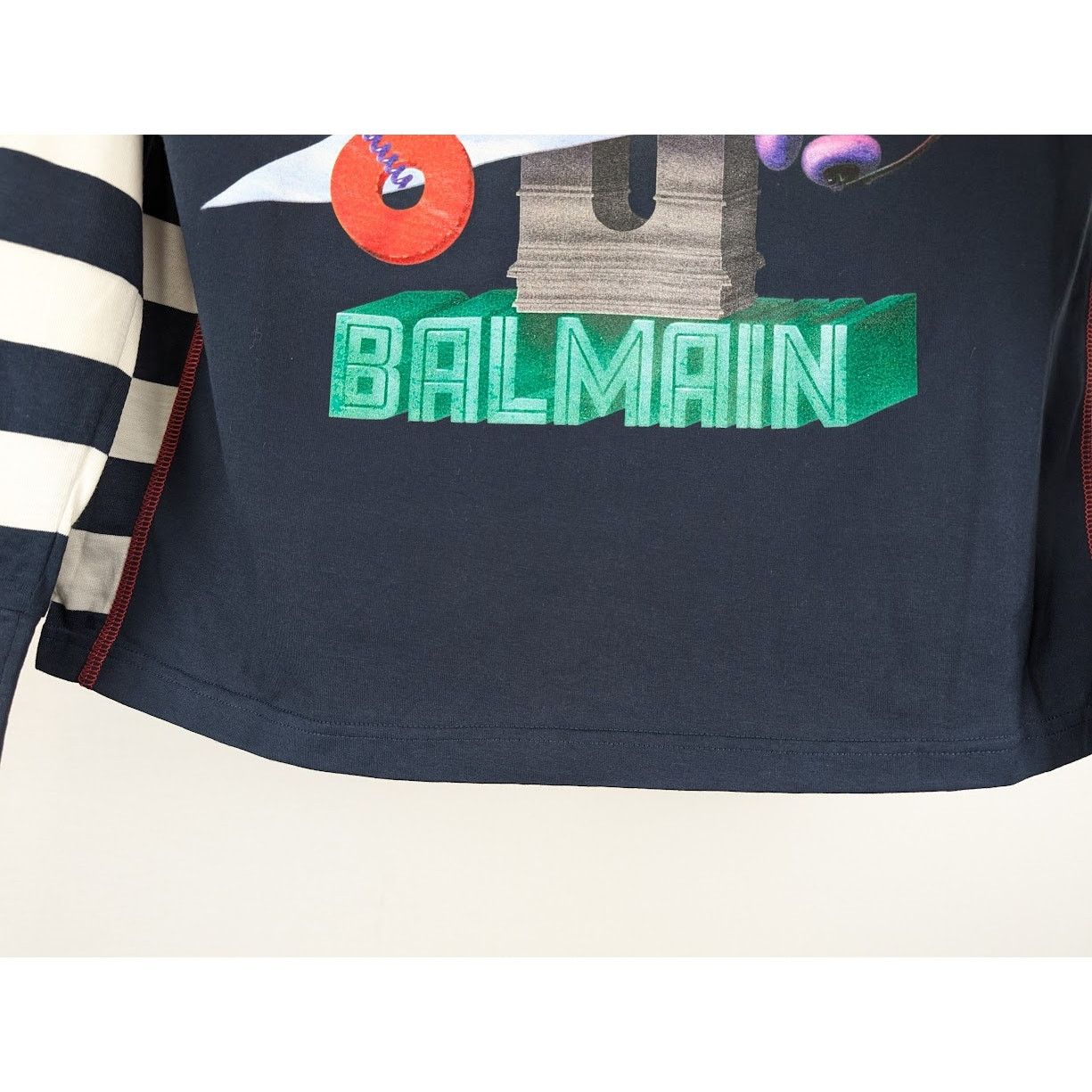 Balmain o1rshd1 Q:2 / Space Long Sleeve T-Shirt in Multicolor Size US M / EU 48-50 / 2 - 7 Thumbnail