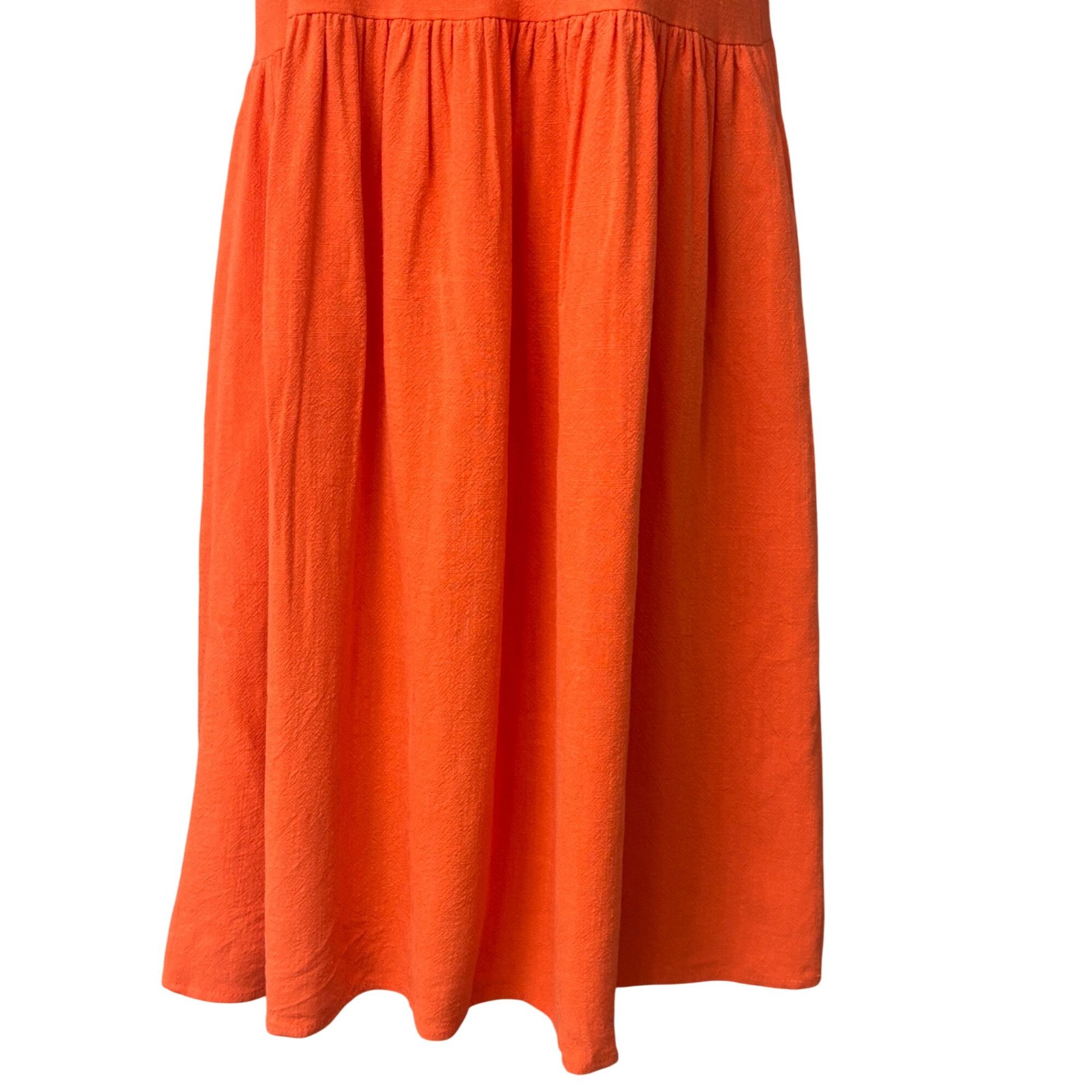Other Petal & Pup Emerson Tie Strap Linen Blend Minidress, Orange, Size XS / US 0-2 / IT 36-38 - 5 Thumbnail