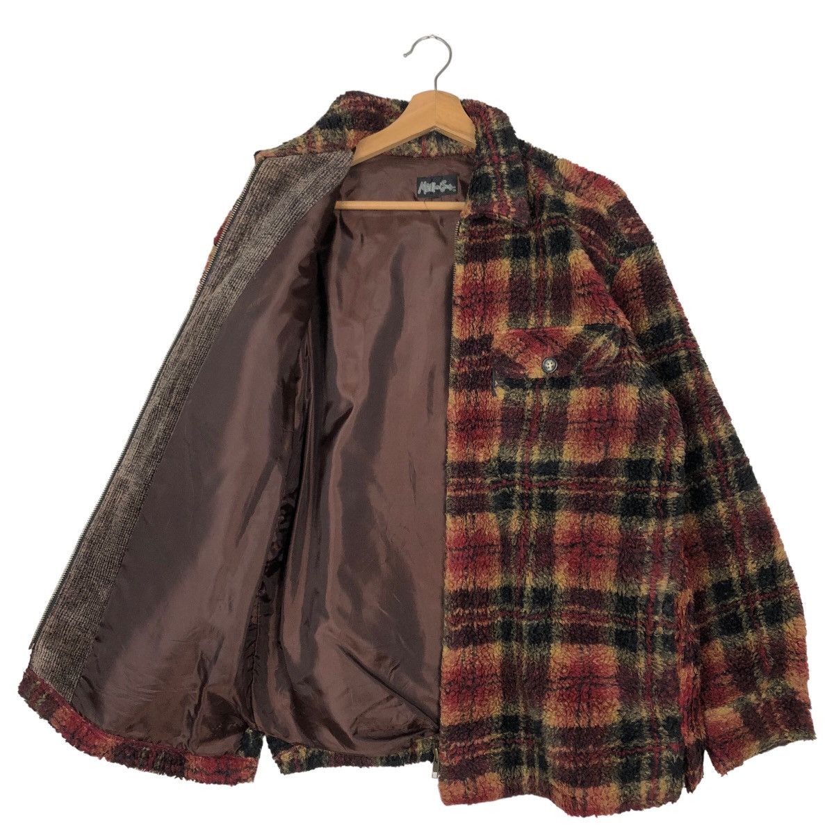 Japanese Brand 🔥90’s Vintage Fleece Jacket Mavi & Sons Tartan Design Size US M / EU 48-50 / 2 - 8 Thumbnail