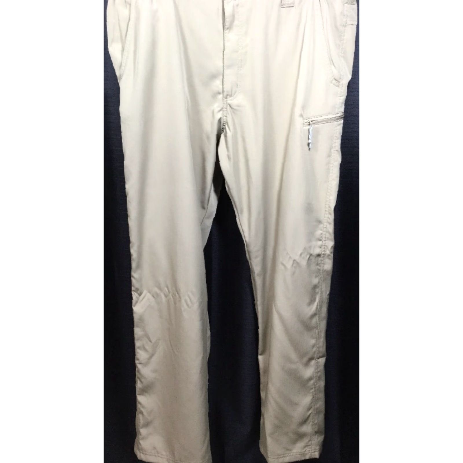 Wrangler Wrangler Authentics Polyester Pants 38x33 Beige Size US 38 / EU 54 - 2 Thumbnail